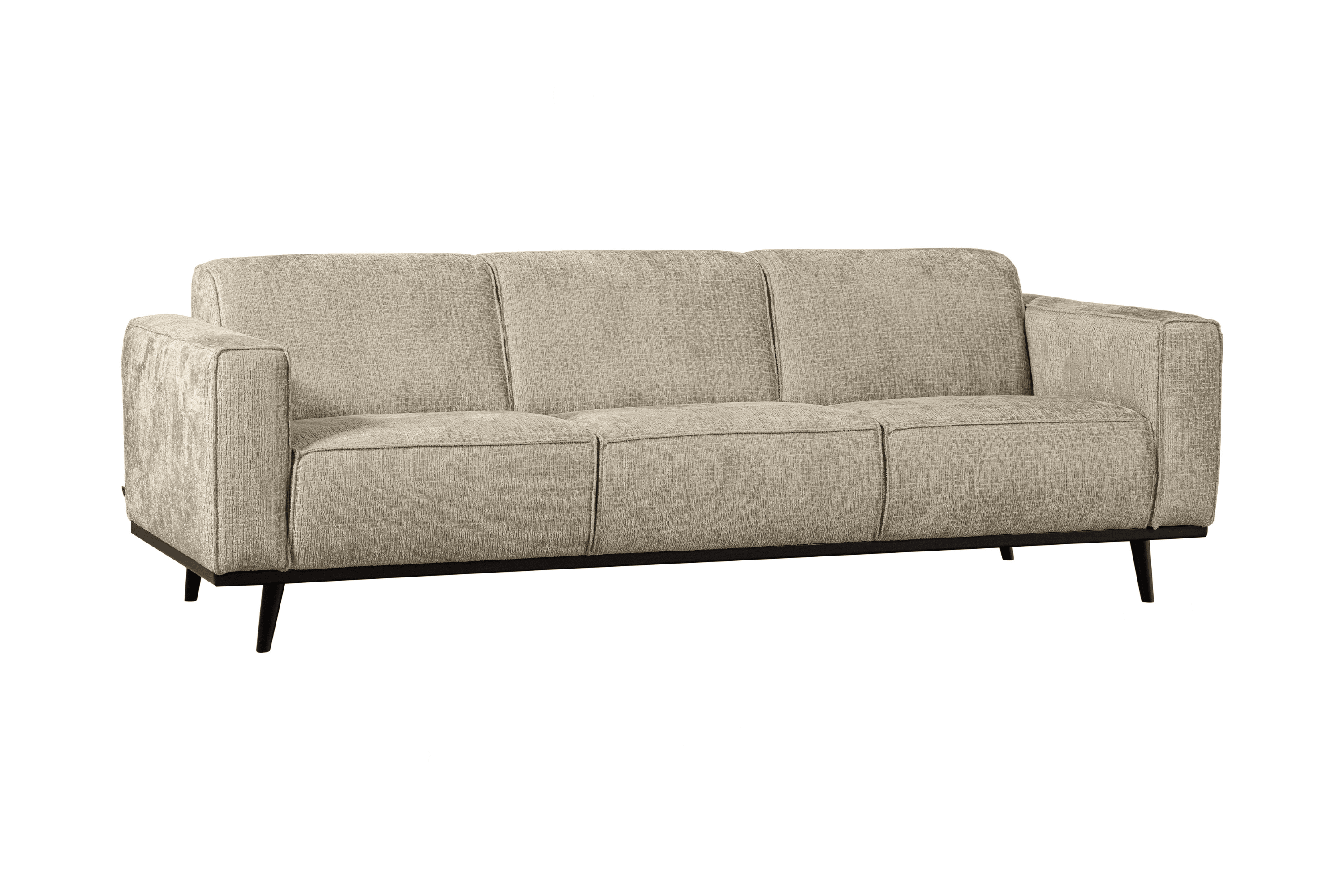 Sofa welurowa 3-osobowa STATEMENT STRUCTURE beżowy Be Pure    Eye on Design