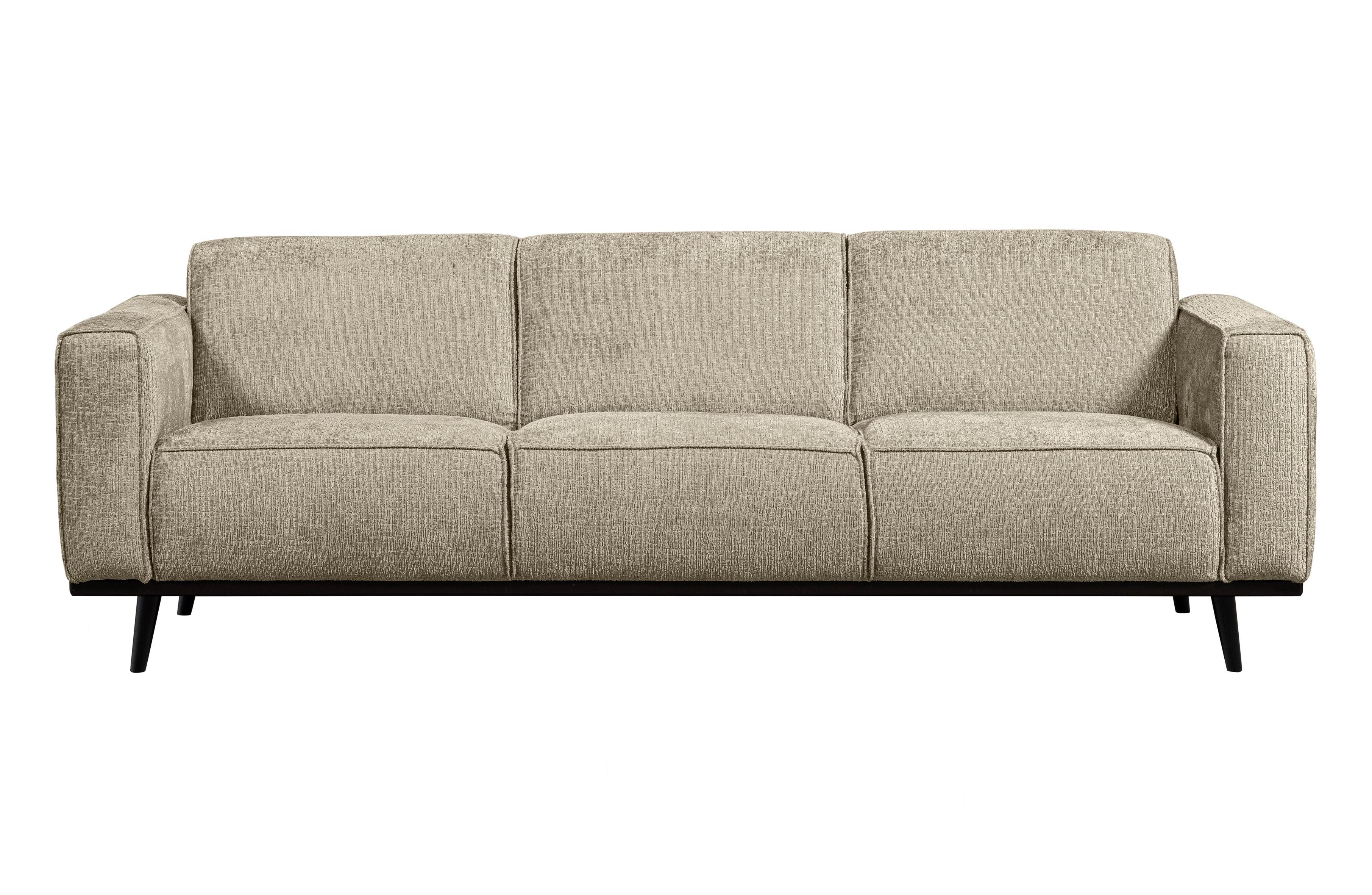 Sofa welurowa 3-osobowa STATEMENT STRUCTURE beżowy Be Pure    Eye on Design