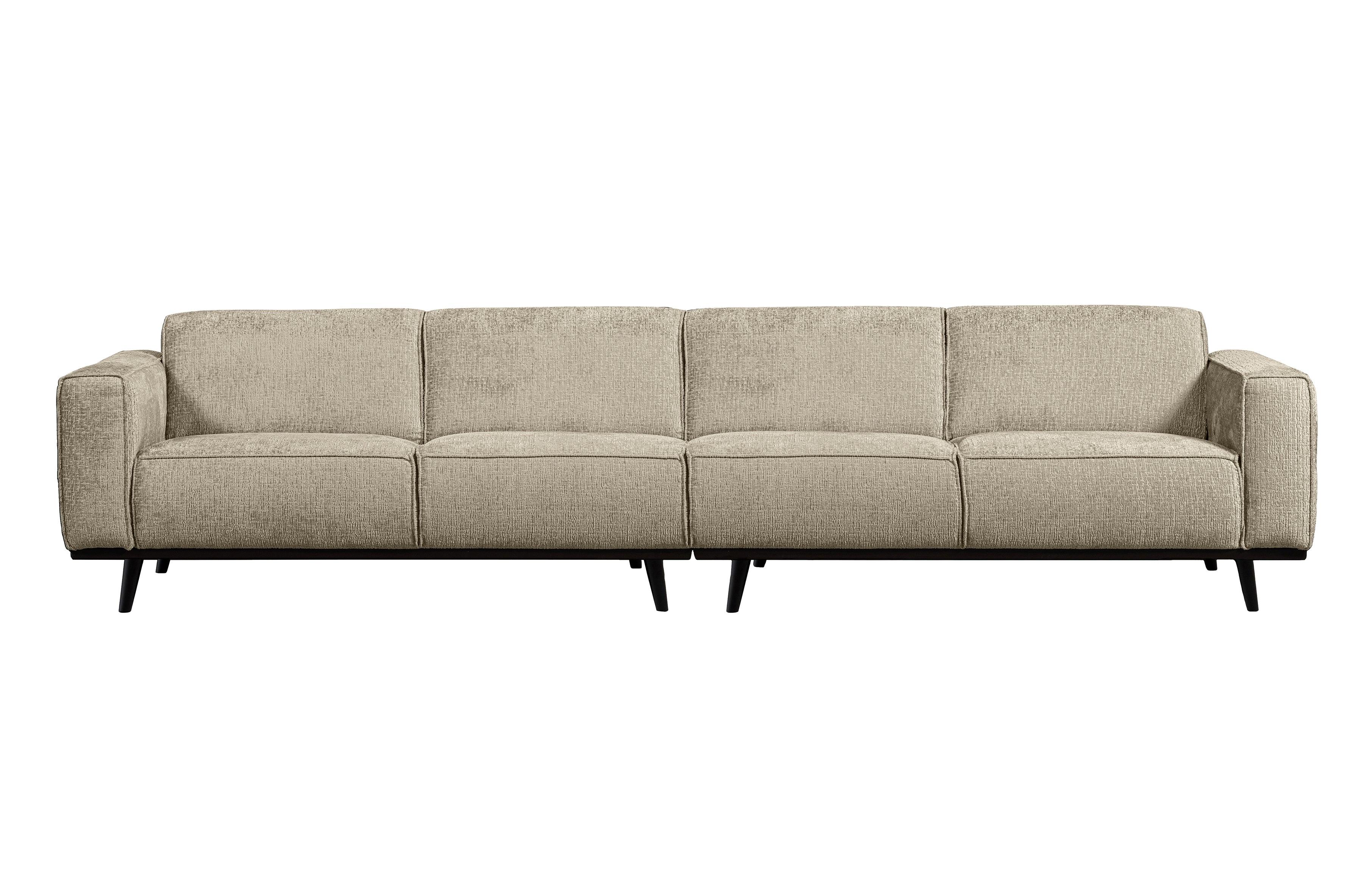 Sofa welurowa 4-osobowa STATEMENT STRUCTURE beżowy Be Pure 372 cm   Eye on Design
