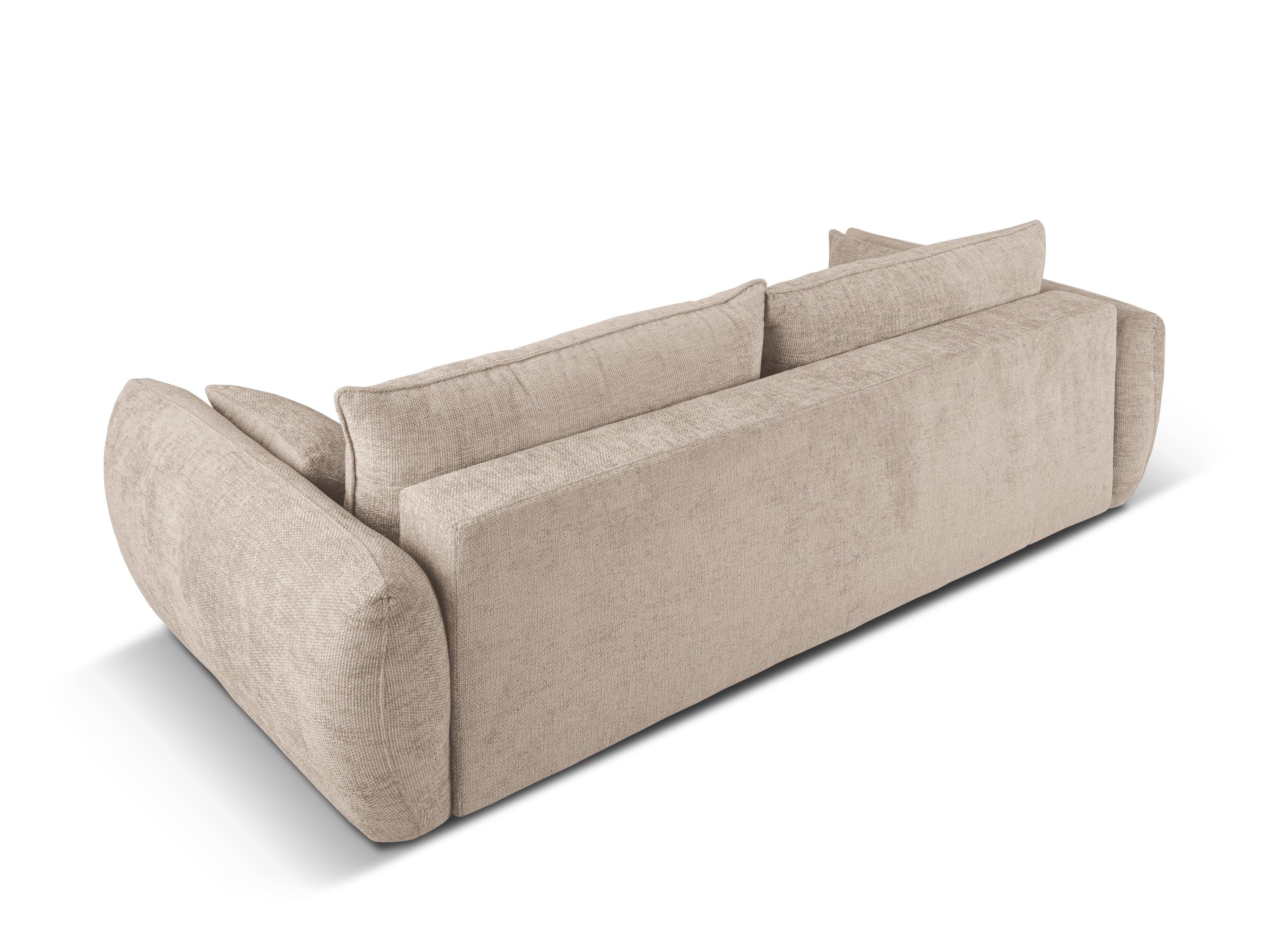 Sofa z funkcją spania MATERA beżowy szenil Cosmopolitan Design    Eye on Design