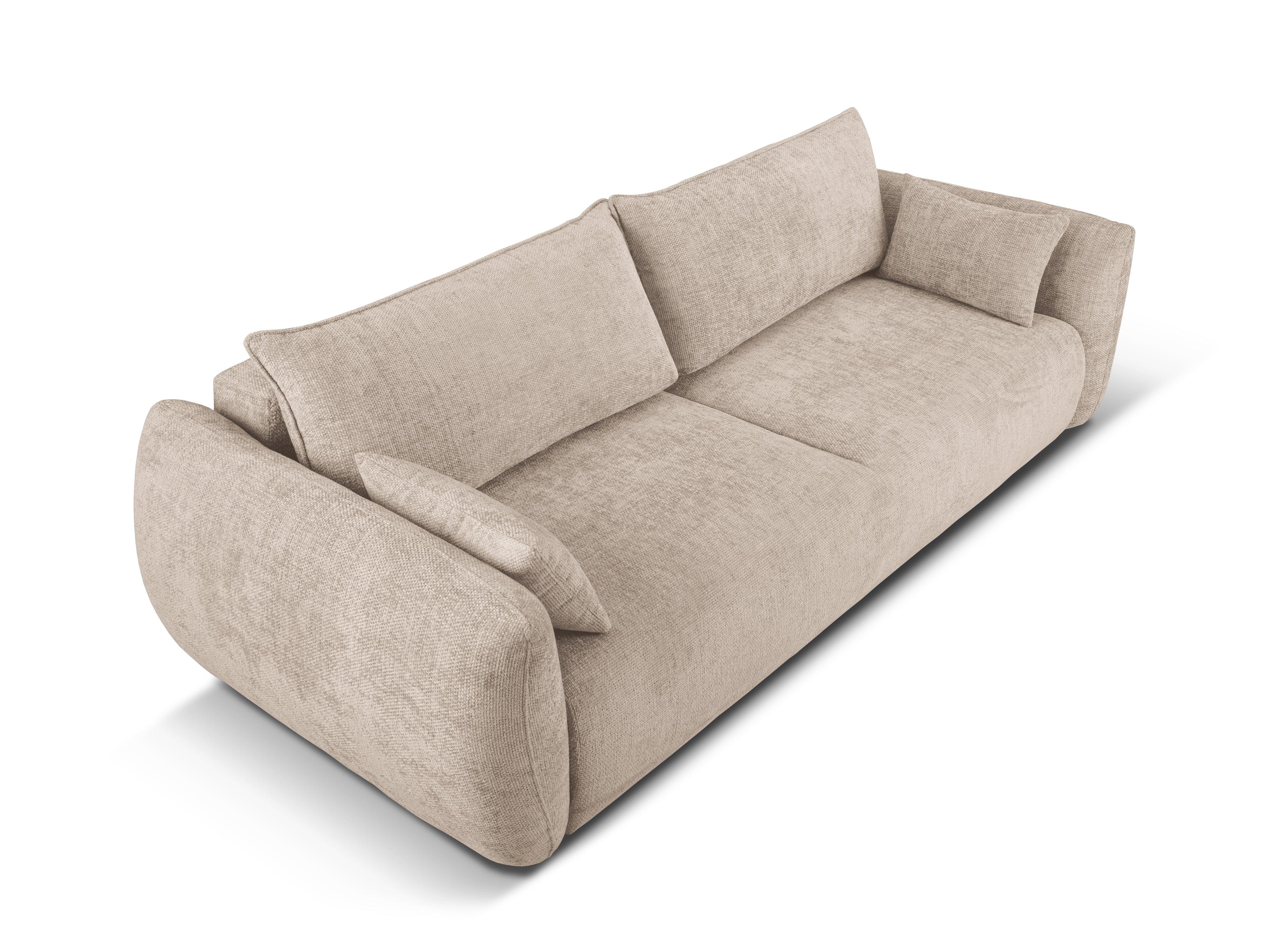 Sofa z funkcją spania MATERA beżowy szenil Cosmopolitan Design    Eye on Design