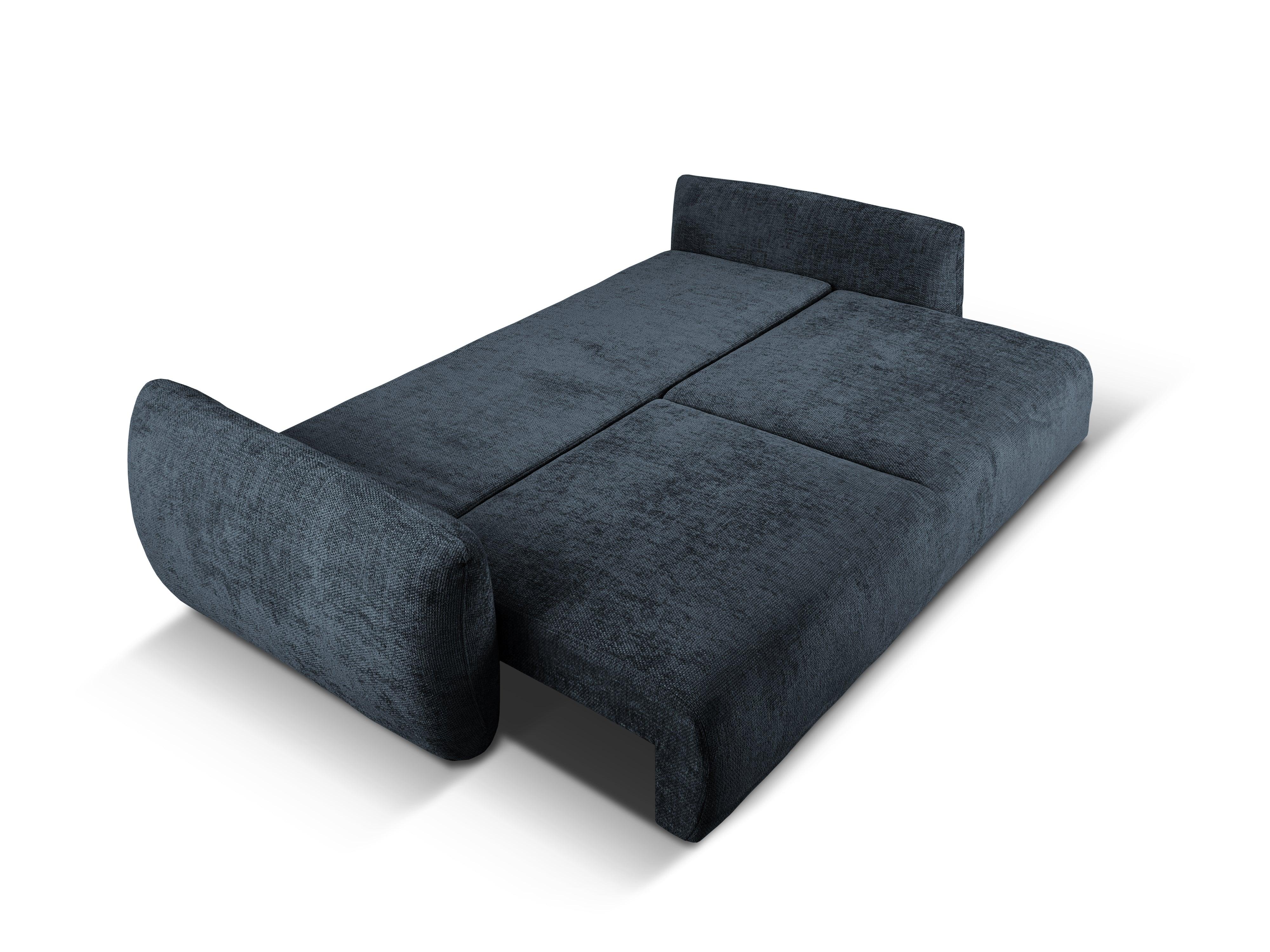 Sofa z funkcją spania MATERA granatowy szenil Cosmopolitan Design    Eye on Design