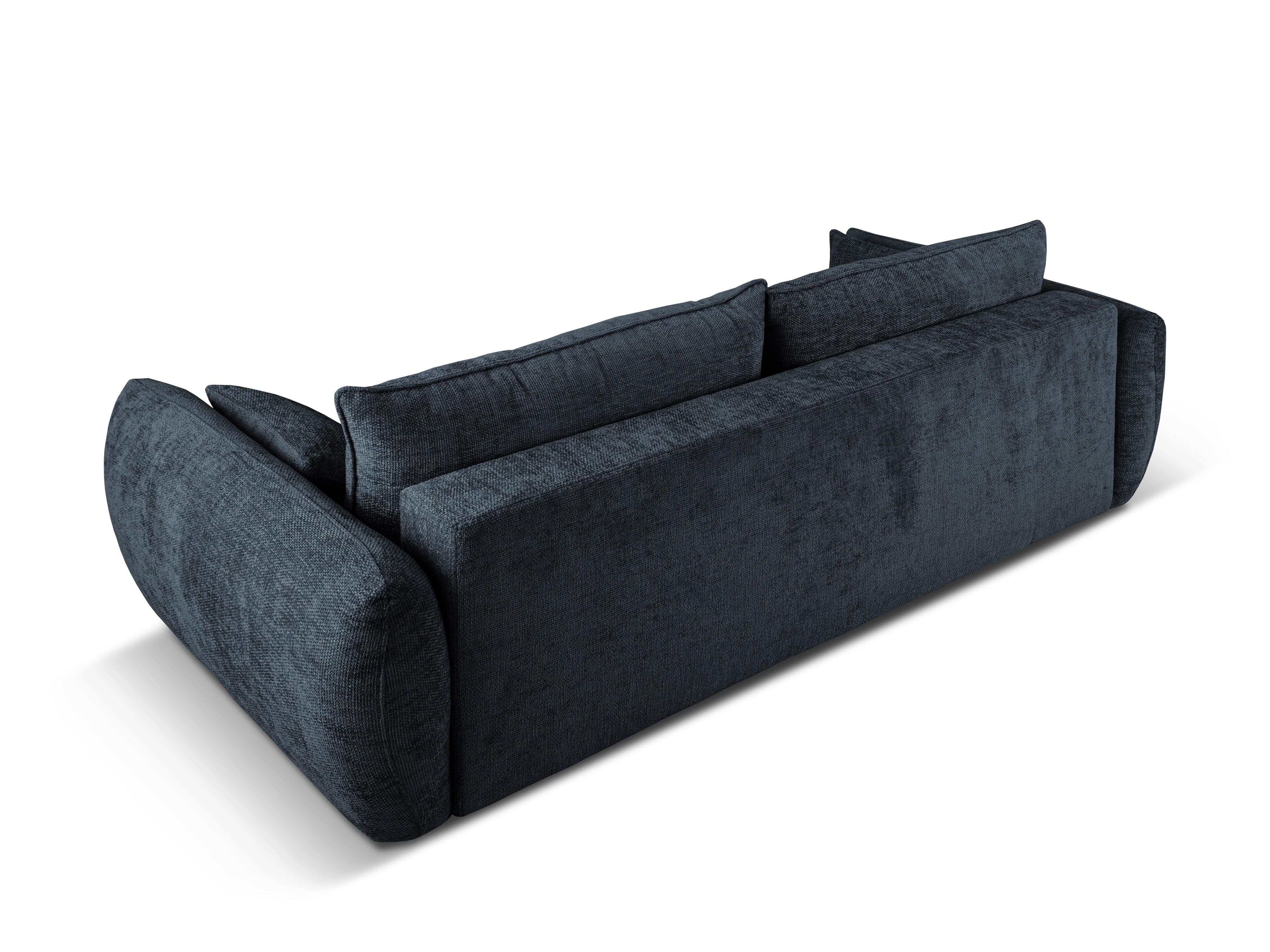 Sofa z funkcją spania MATERA granatowy szenil Cosmopolitan Design    Eye on Design