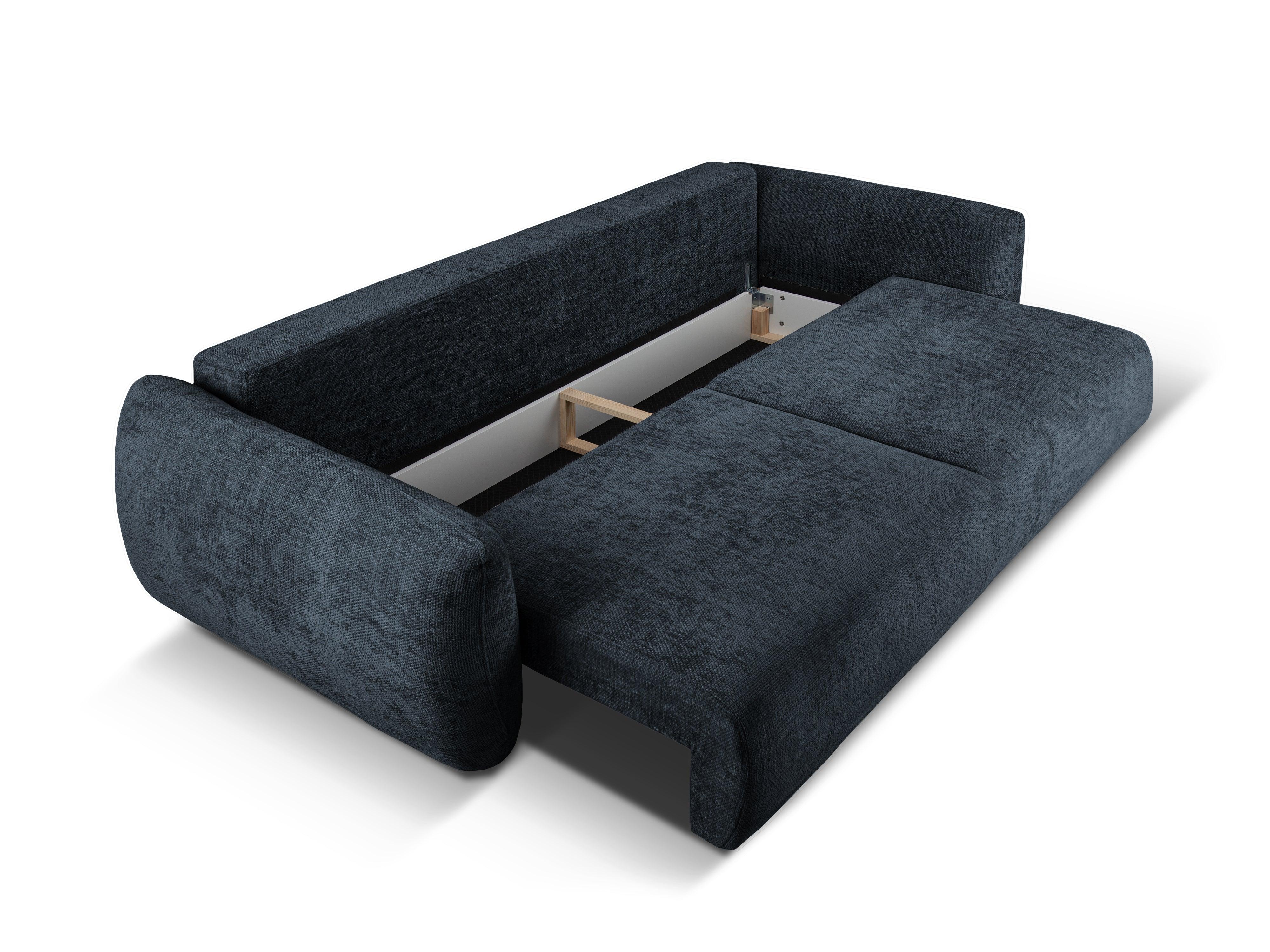 Sofa z funkcją spania MATERA granatowy szenil Cosmopolitan Design    Eye on Design