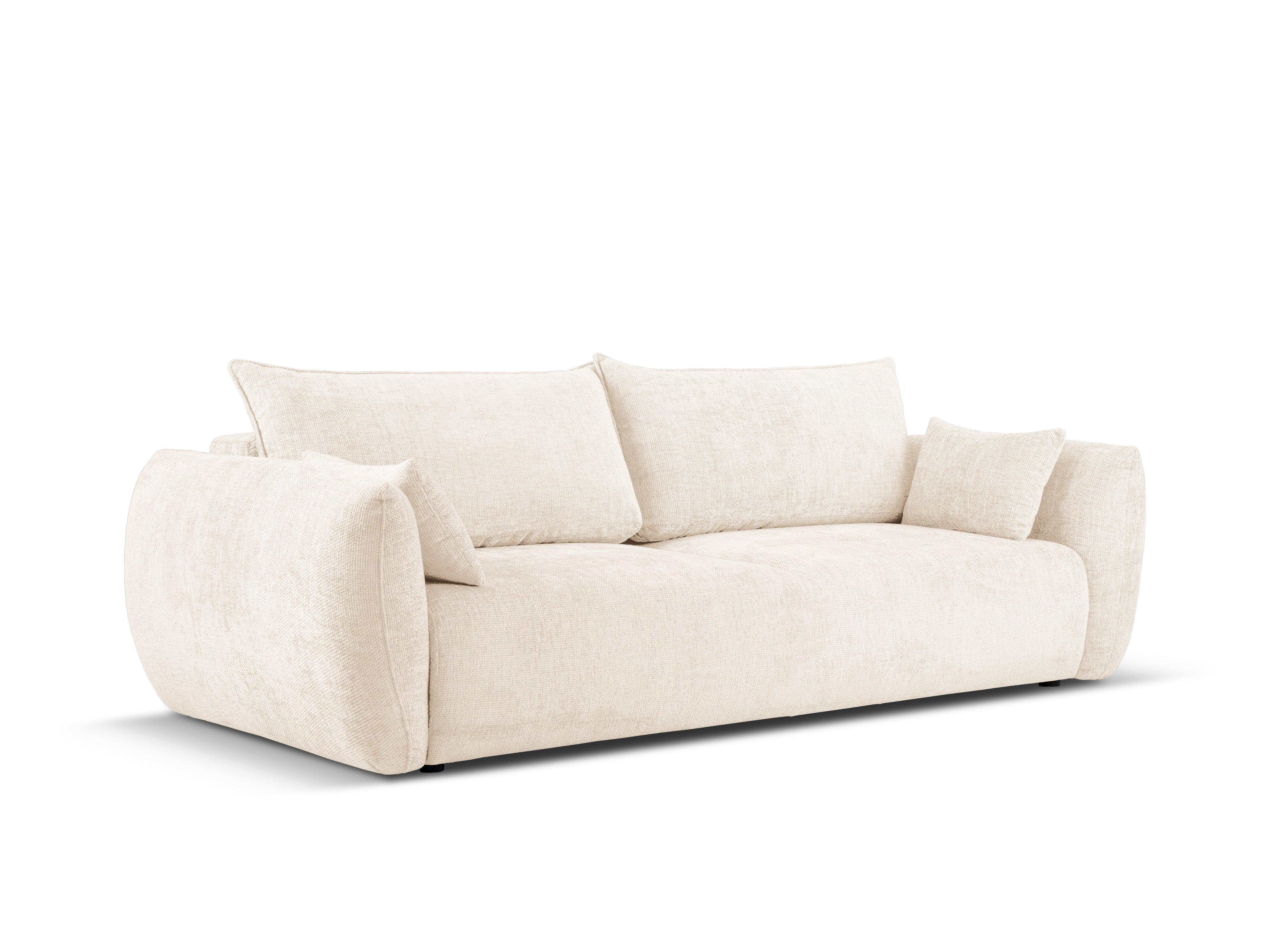 Sofa z funkcją spania MATERA jasnobeżowy szenil Cosmopolitan Design    Eye on Design