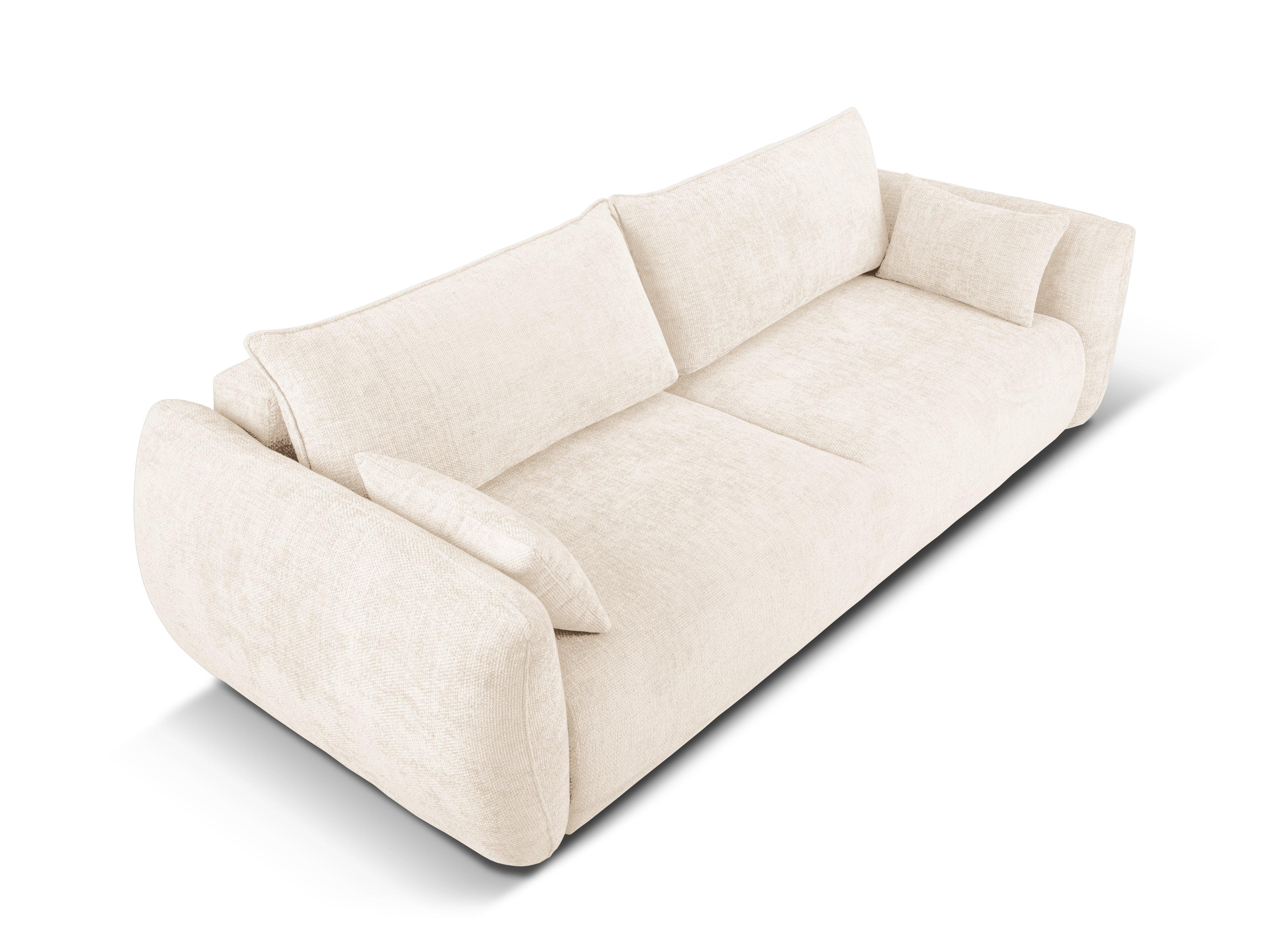 Sofa z funkcją spania MATERA jasnobeżowy szenil Cosmopolitan Design    Eye on Design