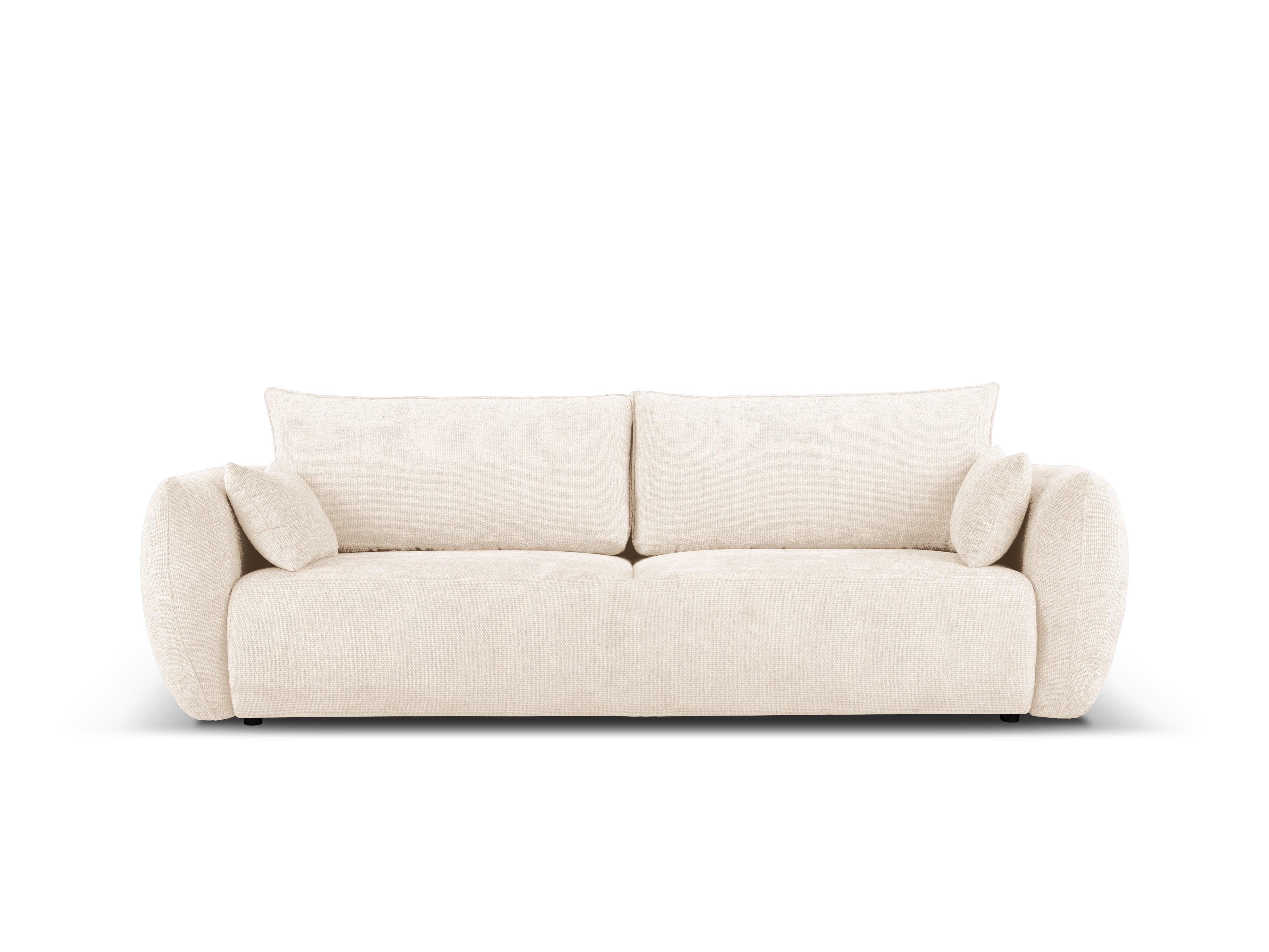Sofa z funkcją spania MATERA jasnobeżowy szenil Cosmopolitan Design    Eye on Design