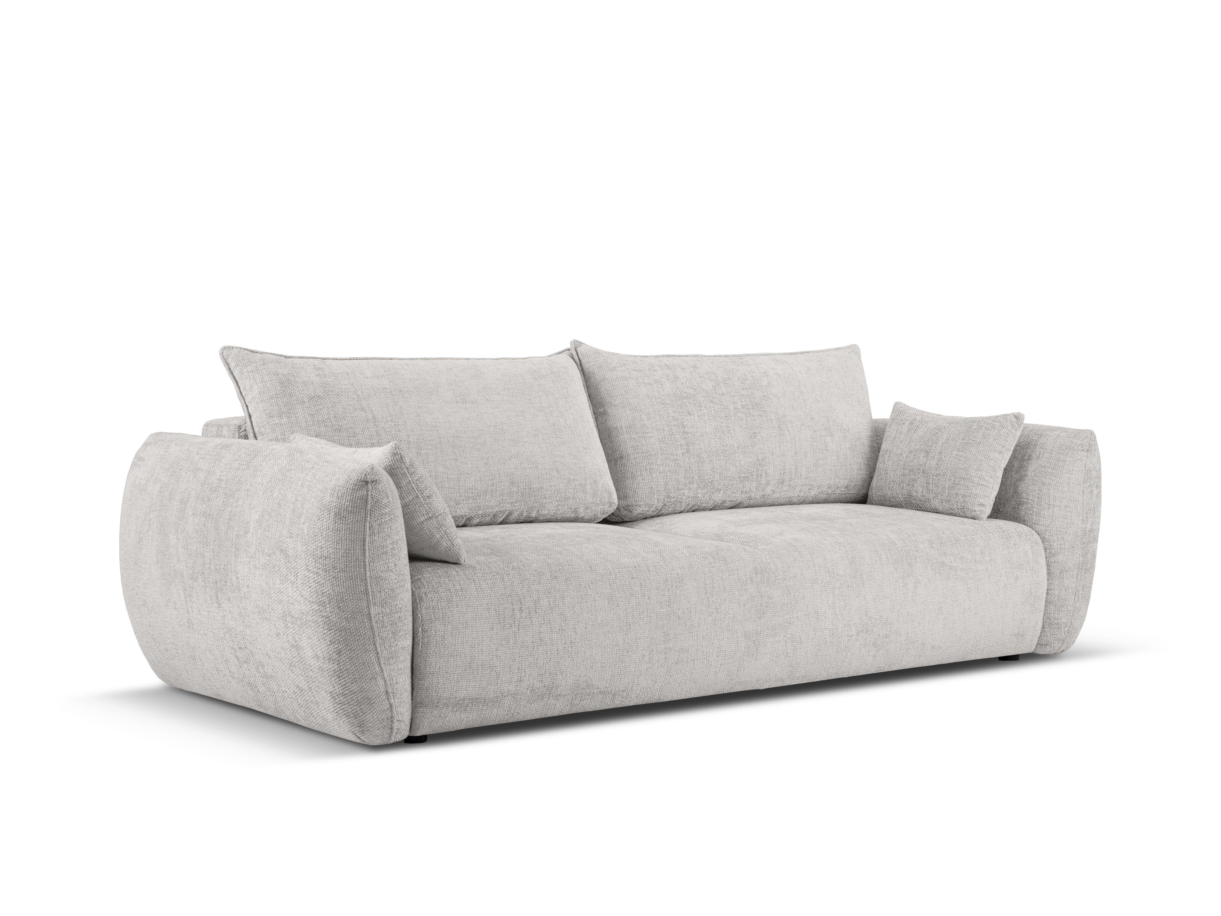 Sofa z funkcją spania MATERA jasnoszary szenil Cosmopolitan Design    Eye on Design