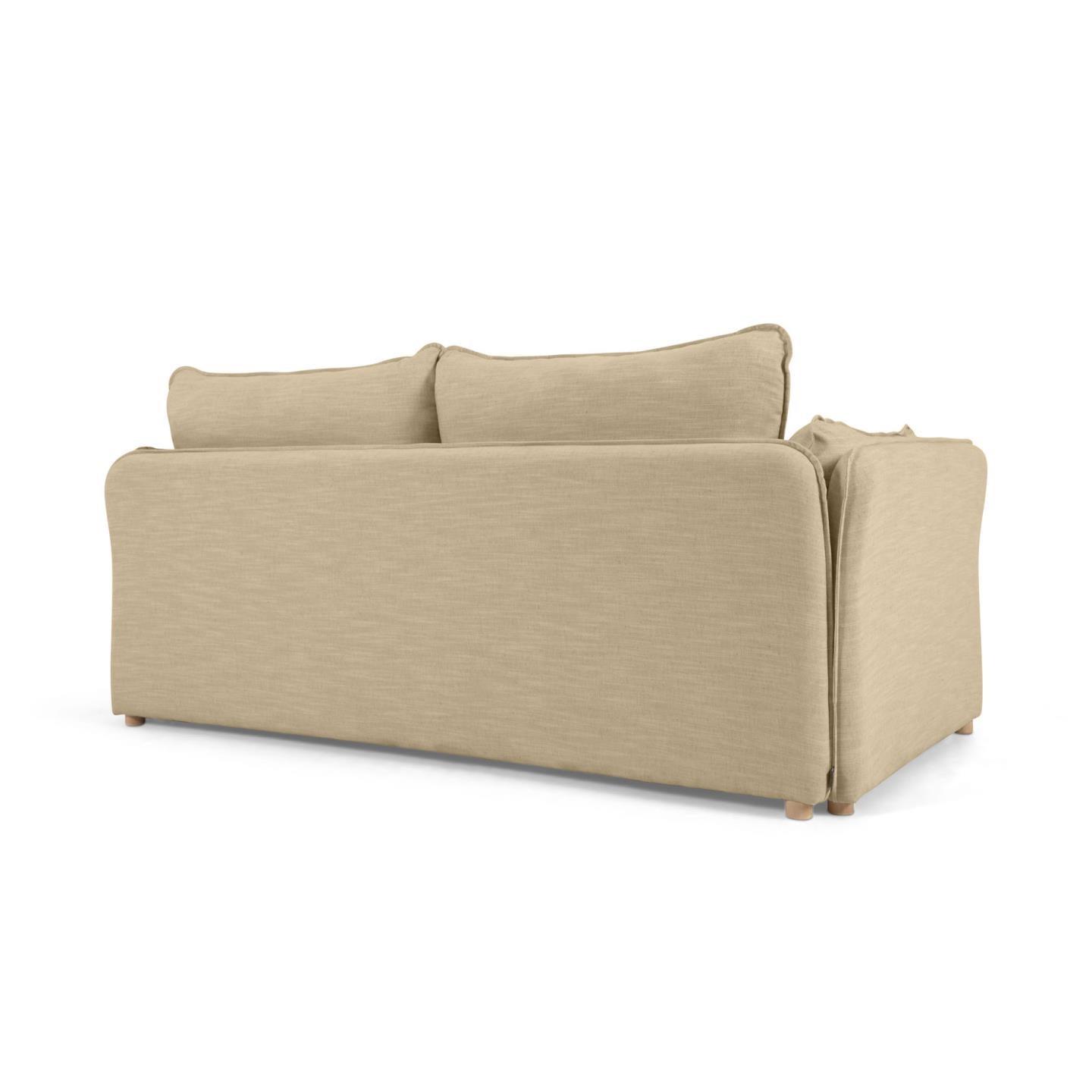 Sofa z funkcją spania TANIT beżowy La Forma    Eye on Design