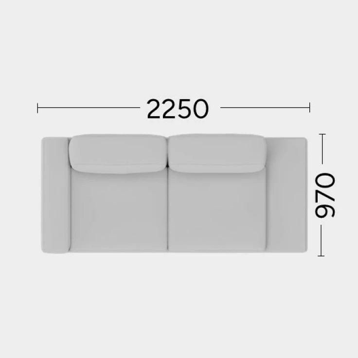 Sofa z półką ENJOY Rosanero 225x97 cm Grupa 0 Nie Eye on Design