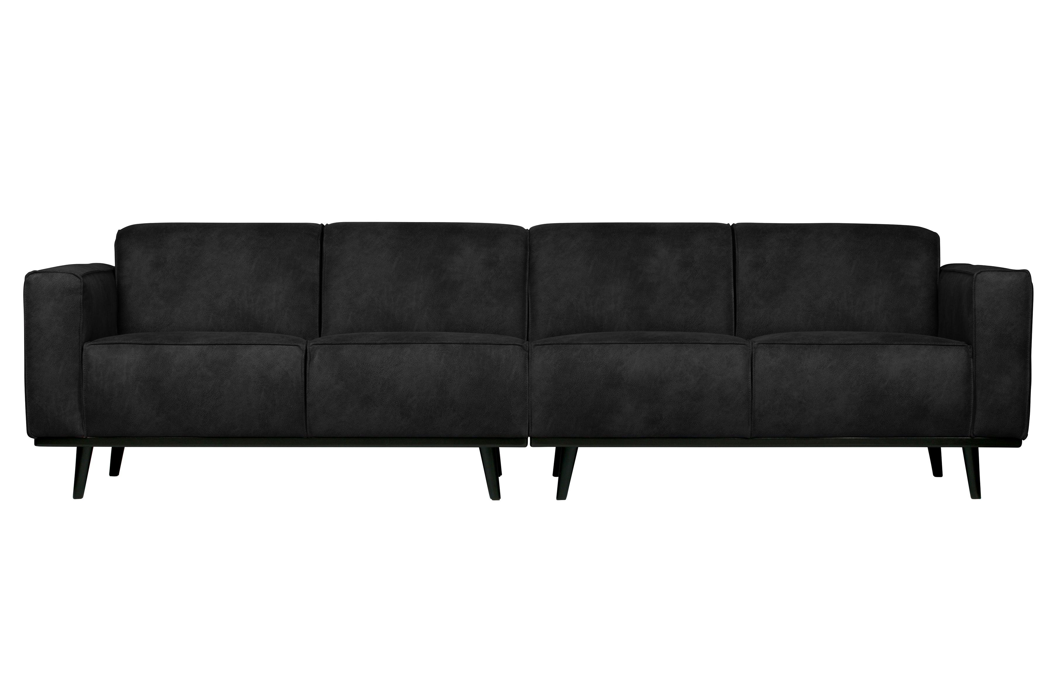 Sofa zamszowa 4-osobowa STATEMENT czarny Be Pure    Eye on Design