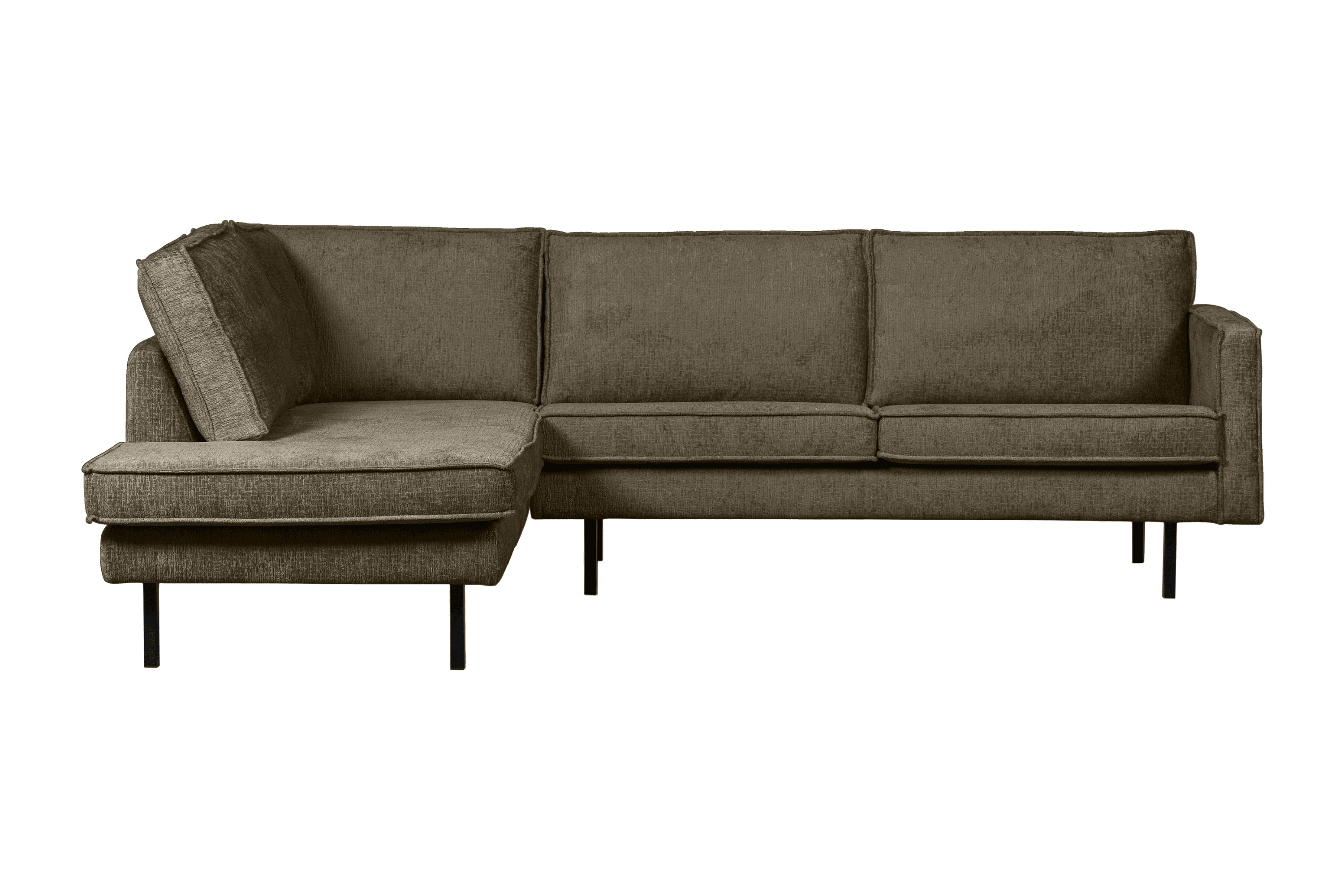 Sofa narożna welurowa lewostronna RODEO ciemnozielony Be Pure    Eye on Design