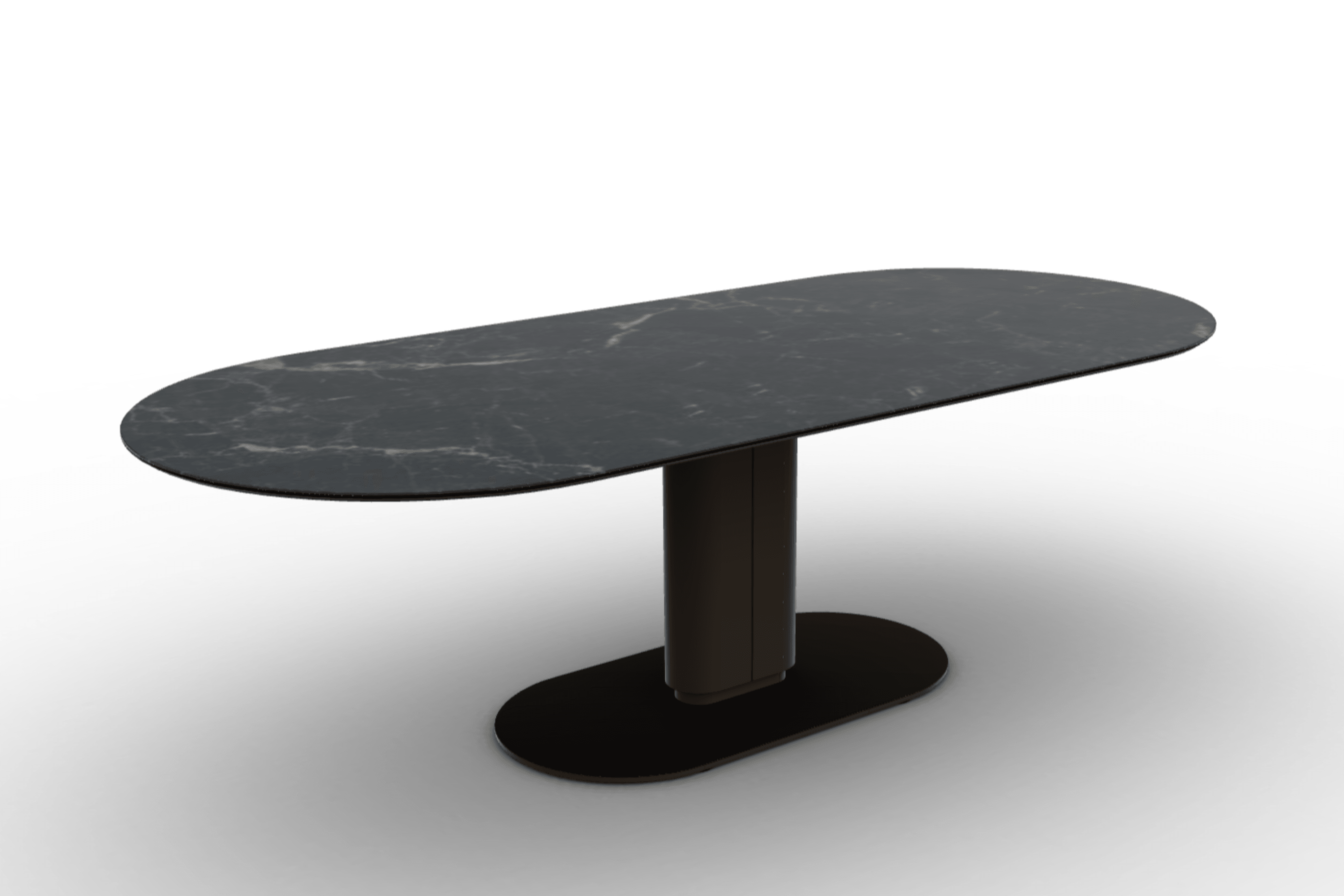 Stół CAMEO czarny marmur Calligaris 250 cm matowy brąz matowy brąz Eye on Design