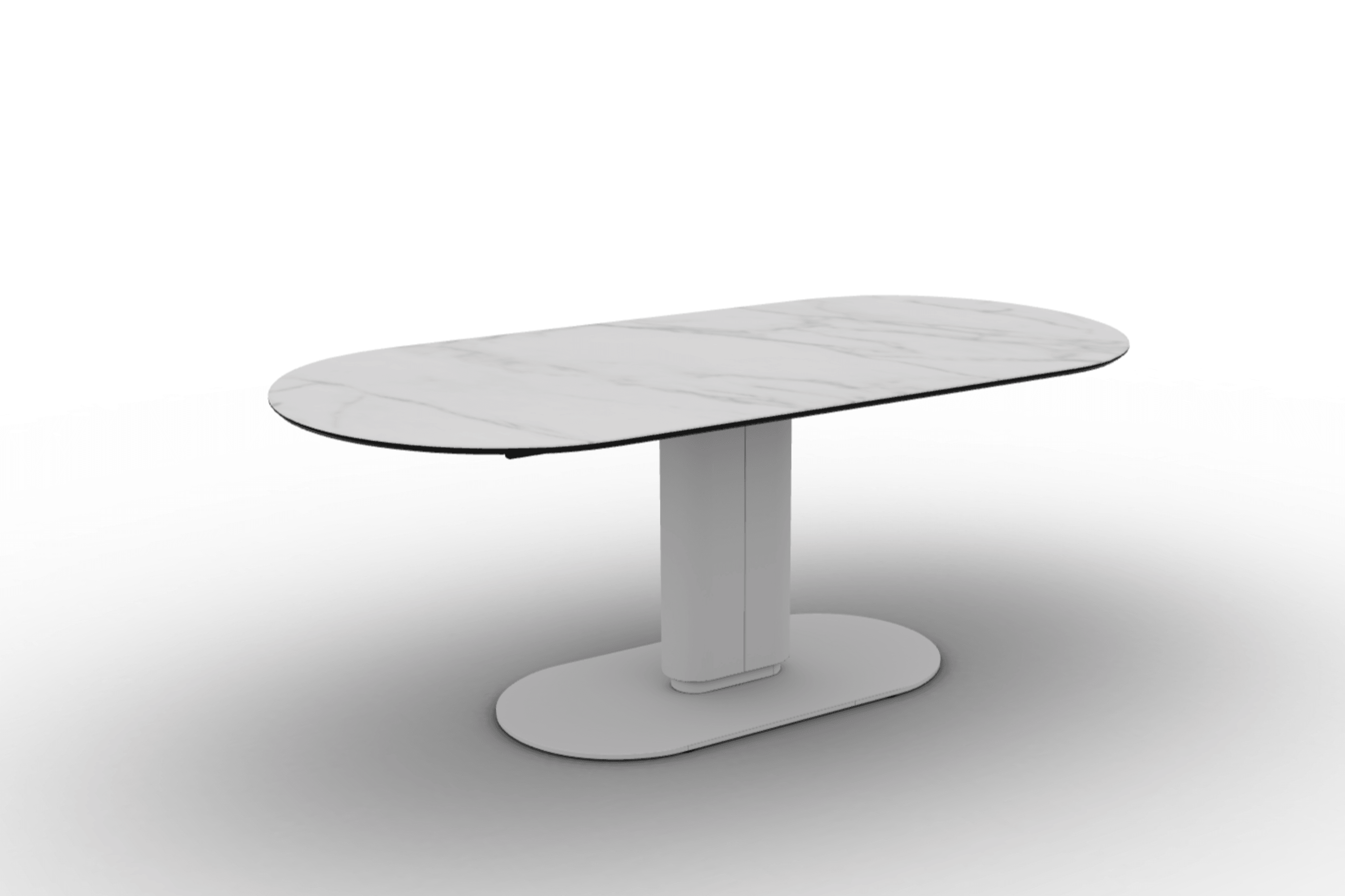 Stół CAMEO kremowy marmur Calligaris 200 cm matowa biel matowa biel Eye on Design