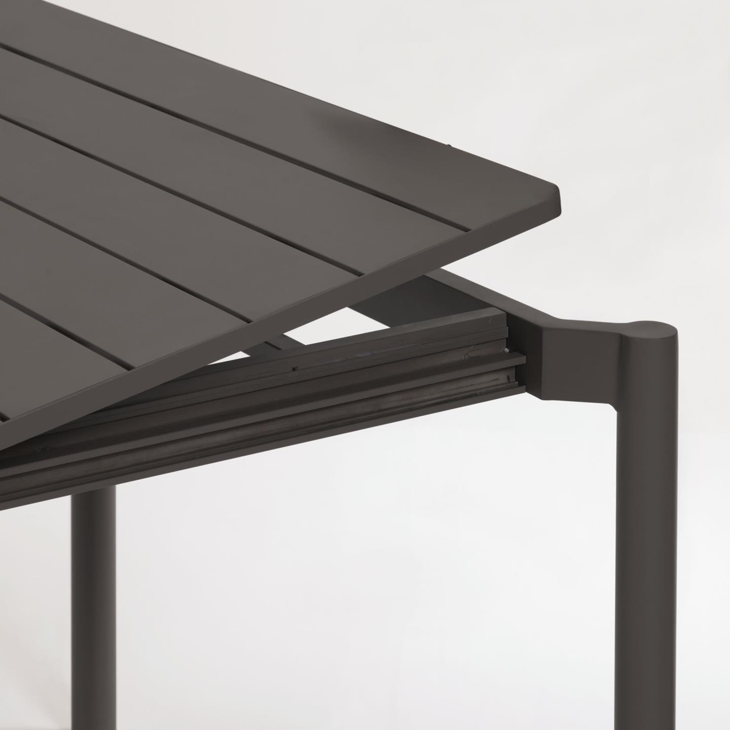 Stół rozkładany ogrodowy ZALTANA czarny La Forma    Eye on Design