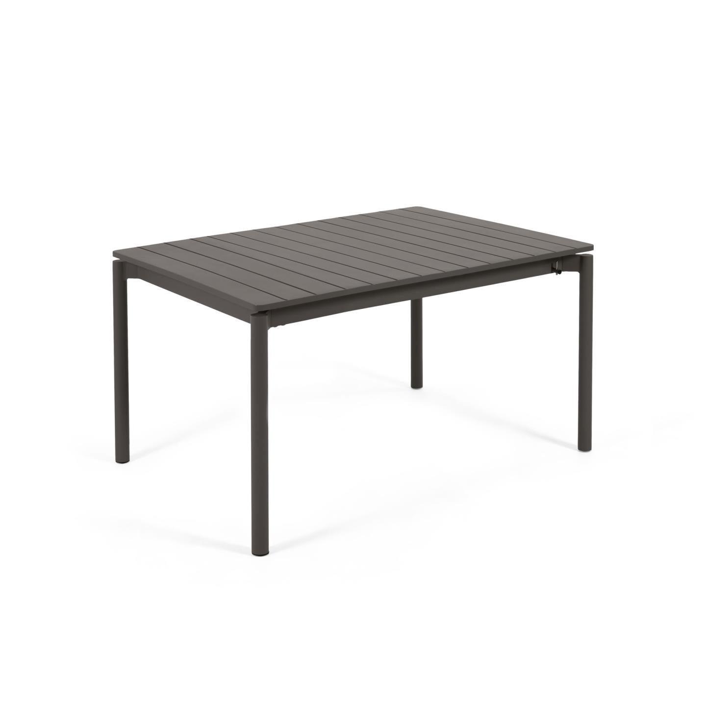 Stół rozkładany ogrodowy ZALTANA czarny La Forma 90x140-200 cm   Eye on Design