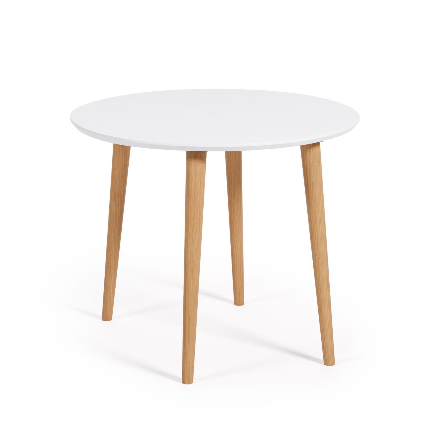 Stół rozkładany OQUI biały La Forma 90 x 90 - 170 cm   Eye on Design