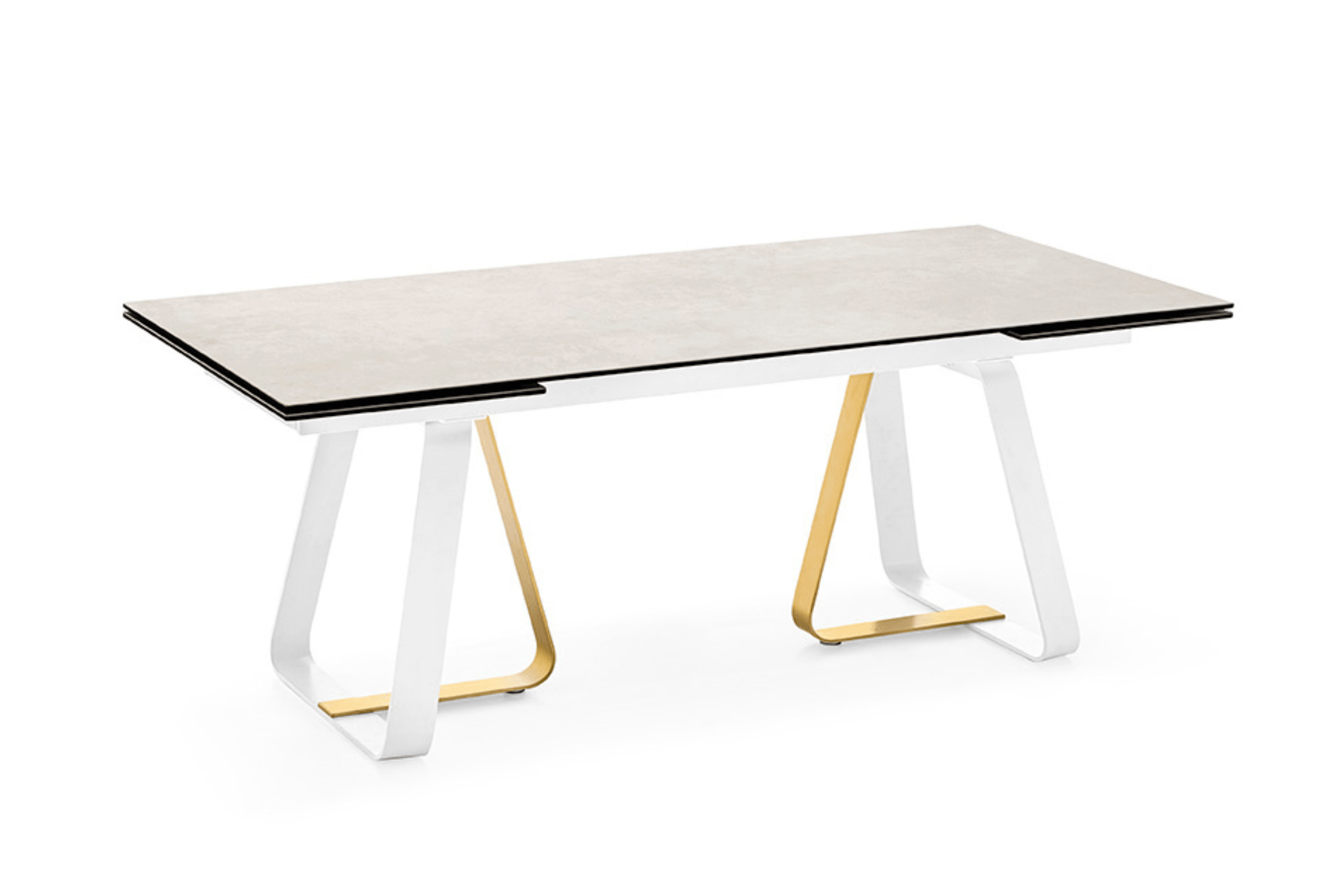 Stół rozkładany prostokątny SUNSHINE jasnoszara ceramika Calligaris    Eye on Design