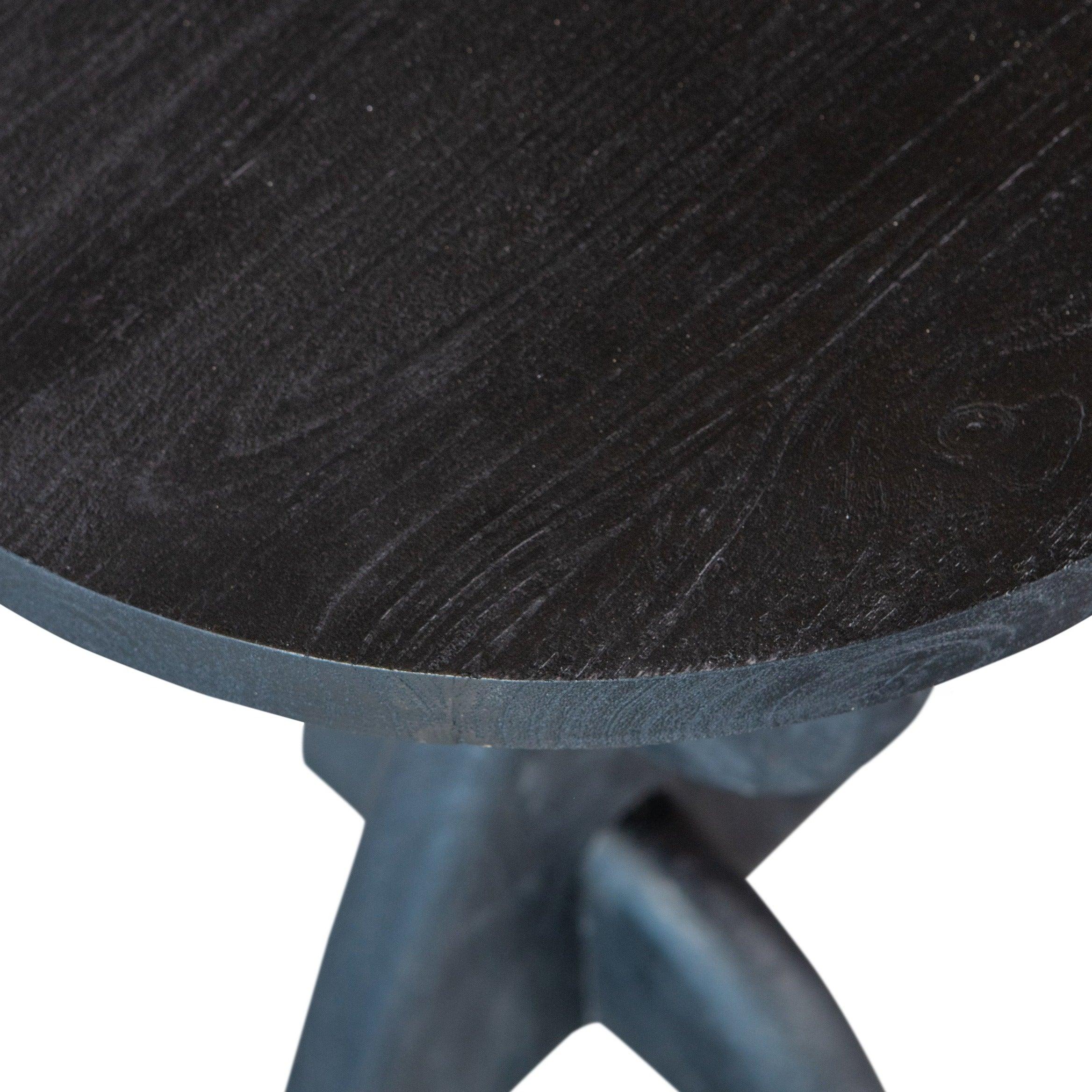 Stolik boczny PETE czarne drewno mango Woood Exclusive    Eye on Design