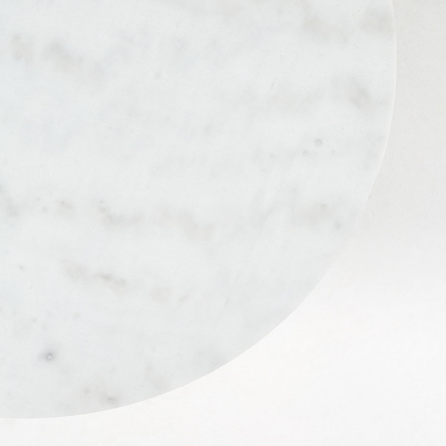 Stolik kawowy SHEFFIELD biały marmur ze złotą podstawą La Forma    Eye on Design