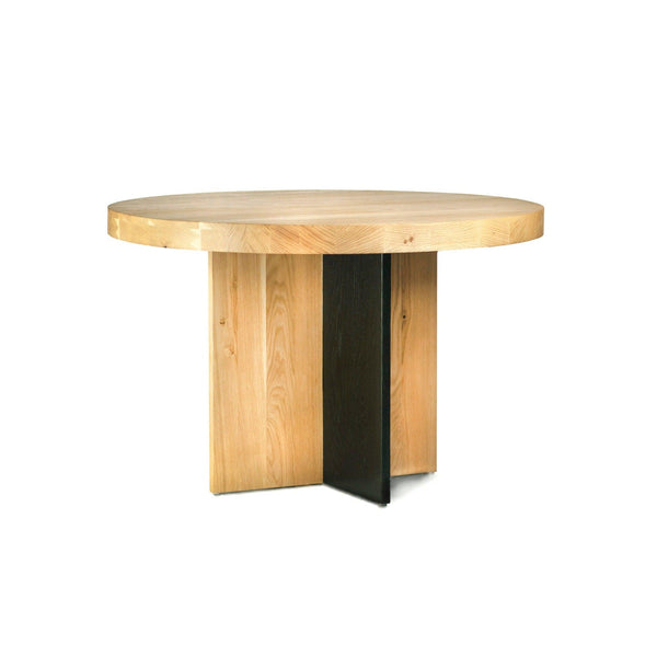Stół okrągły ROSTO drewniany polerowany Szyszka Design    Eye on Design