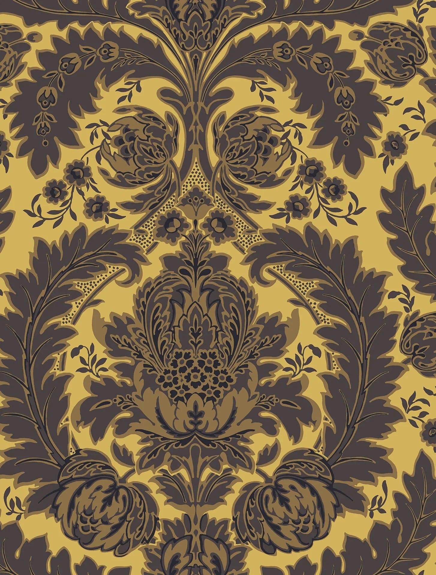 Tapeta ALBEMARLE - Coleridge brąz na ochrze Cole & Son    Eye on Design