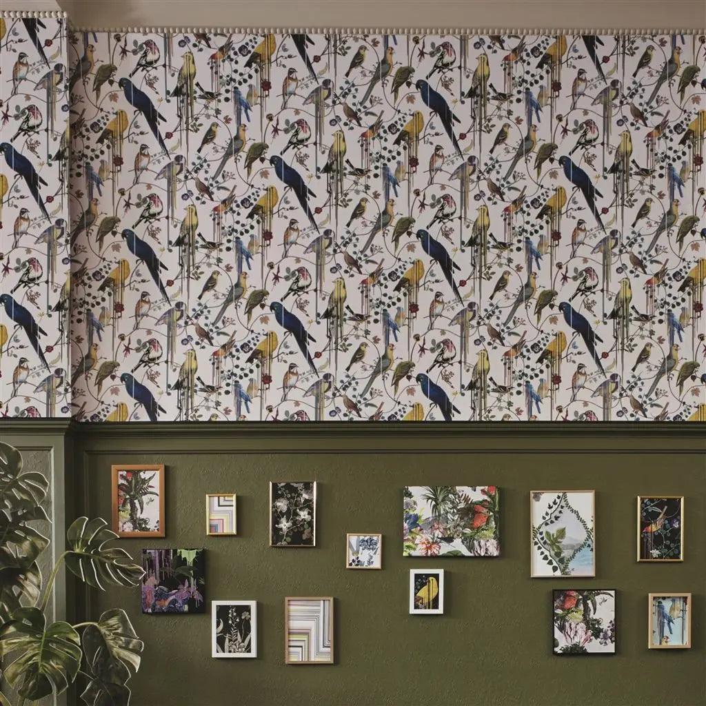 Tapeta BIRDS SINFONIA ARGENT szary Christian Lacroix    Eye on Design