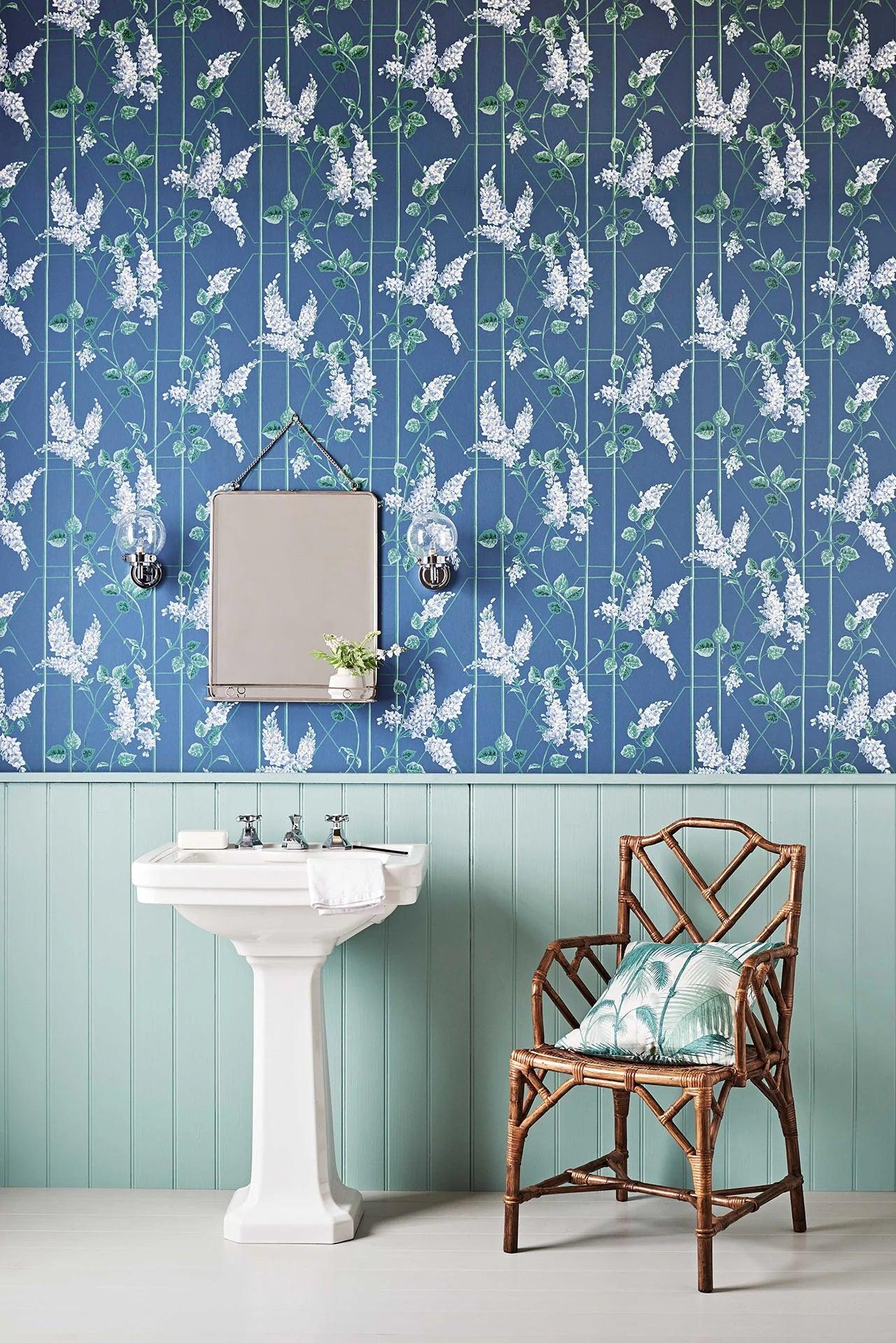 Tapeta BOTANICAL BOTANICA - Wisteria niebieski Cole & Son    Eye on Design