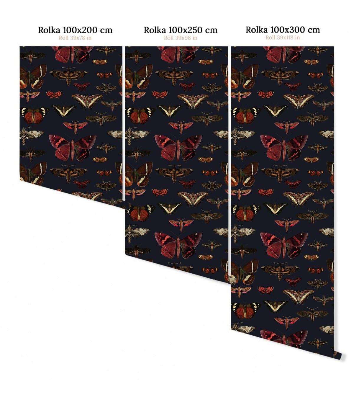 Tapeta BUTTERFLIES granatowy Wallcolors    Eye on Design