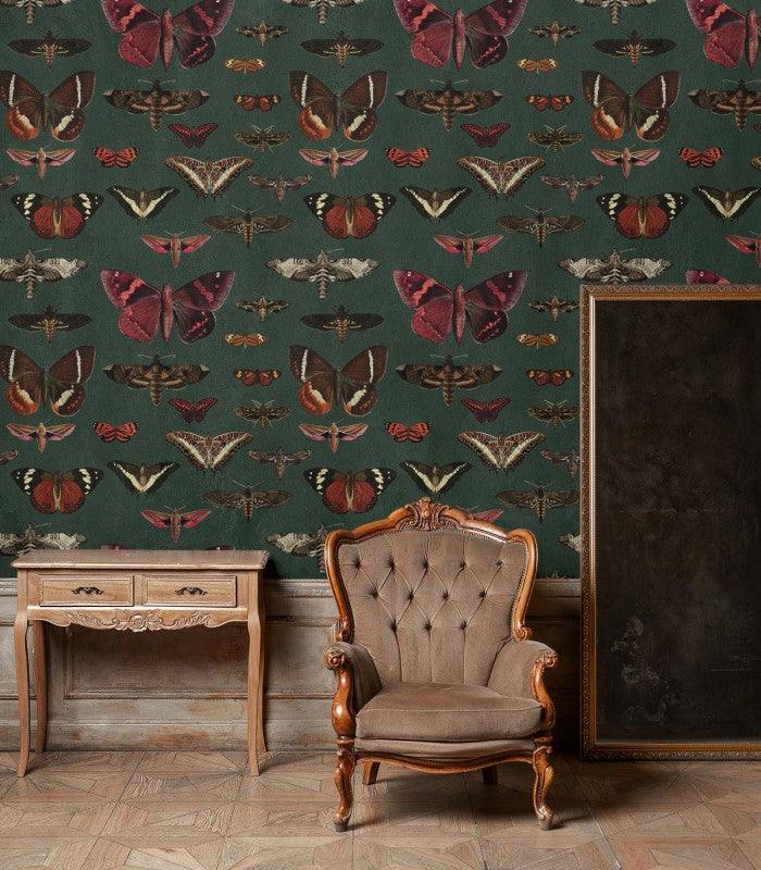 Tapeta BUTTERFLIES VERT Wallcolors    Eye on Design