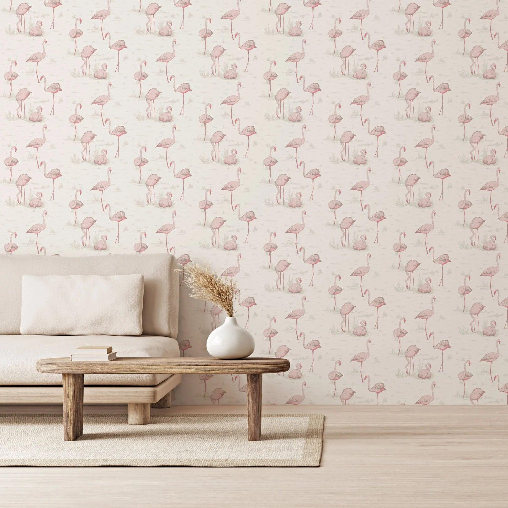 Tapeta CONTEMPORARY COLLECTION - Flamingos różowy Cole & Son    Eye on Design