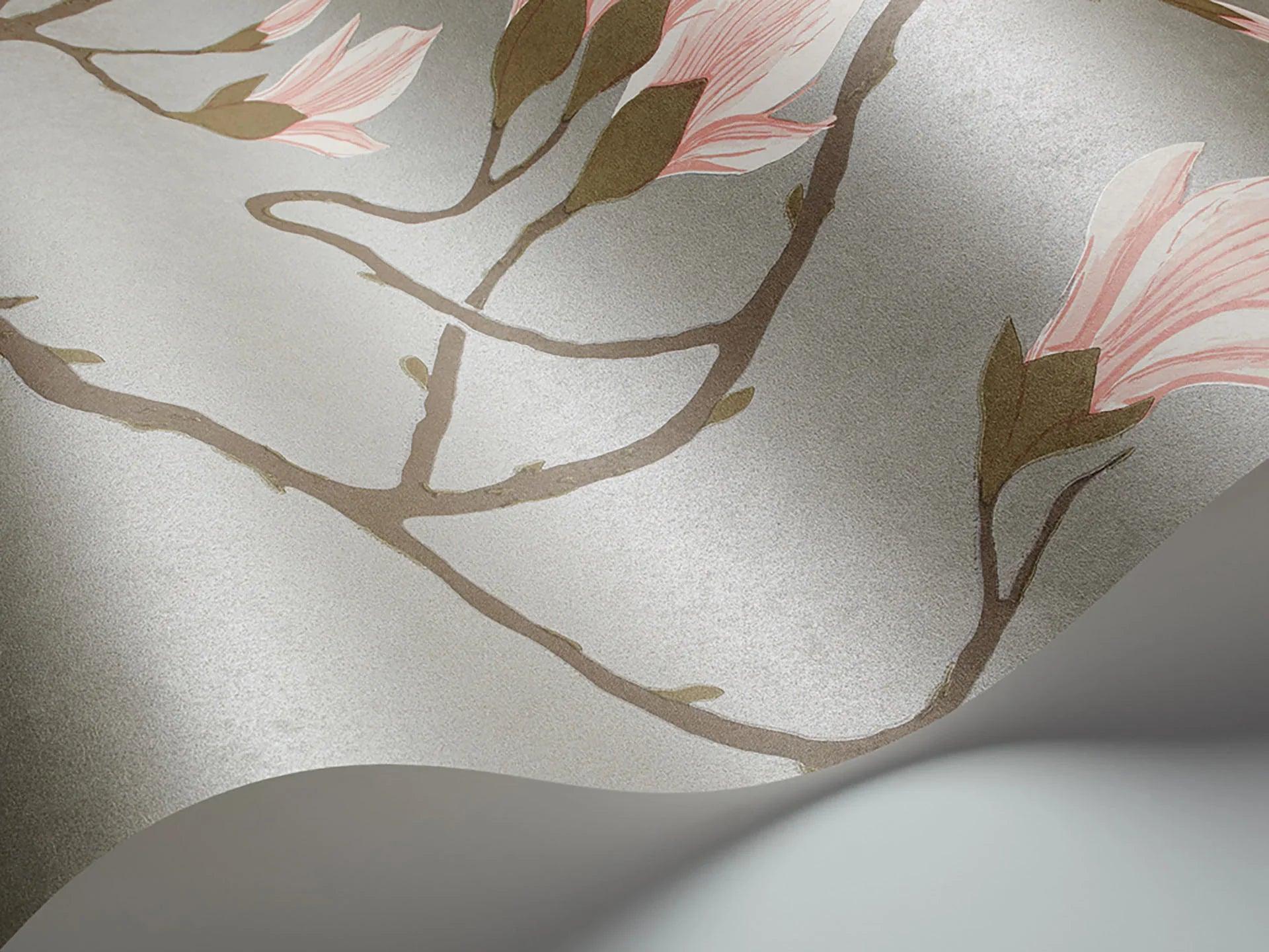 Tapeta CONTEMPORARY COLLECTION - Magnolia metaliczny srebrny Cole & Son    Eye on Design