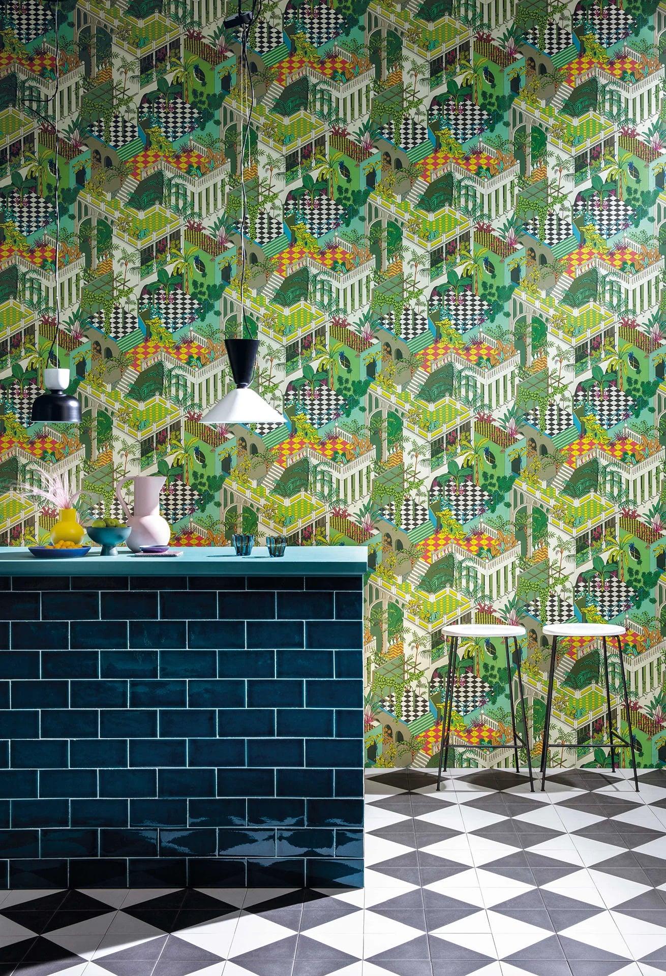 Tapeta CONTEMPORARY COLLECTION - Miami zielony Cole & Son    Eye on Design