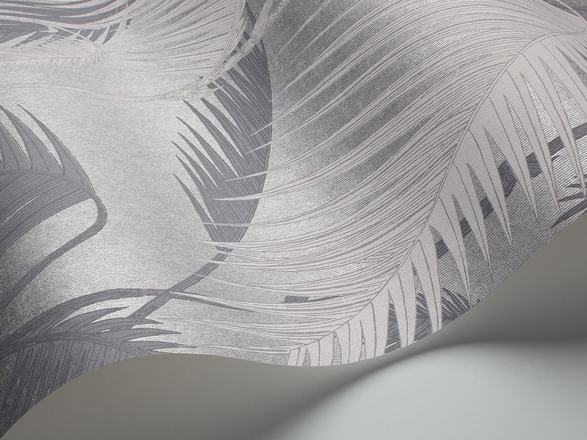 Tapeta CONTEMPORARY COLLECTION - Palm Jungle metaliczne srebro Cole & Son    Eye on Design