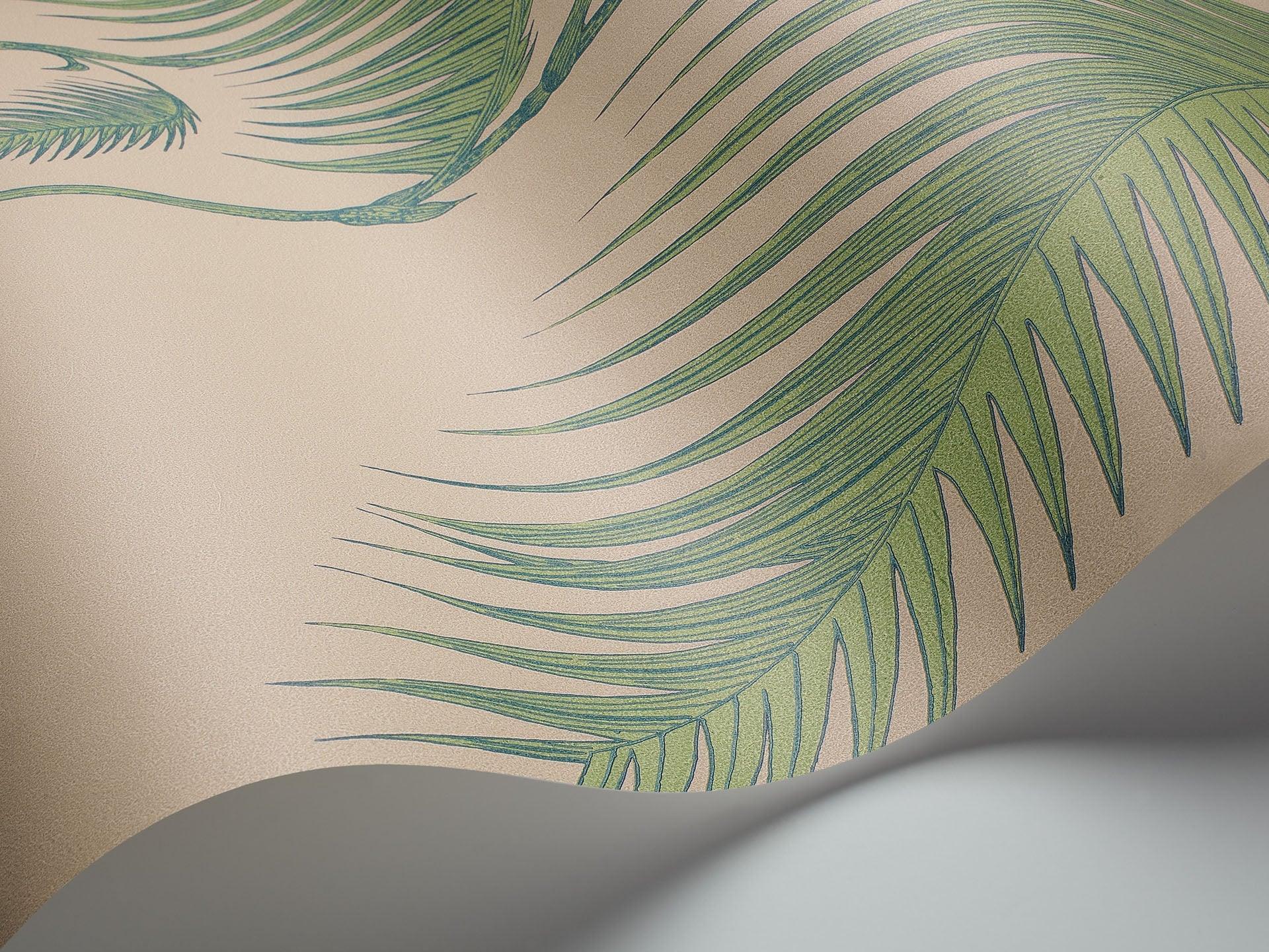 Tapeta CONTEMPORARY COLLECTION - Palm Leaves zielony na beżu Cole & Son    Eye on Design