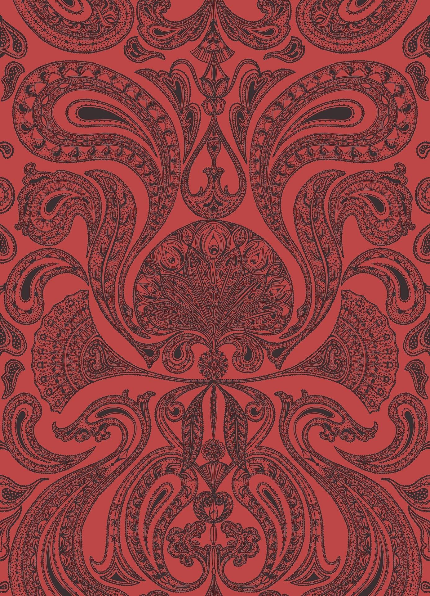 Tapeta CONTEMPORARY RESTYLED - Malabar czerwony Cole & Son Default Title   Eye on Design