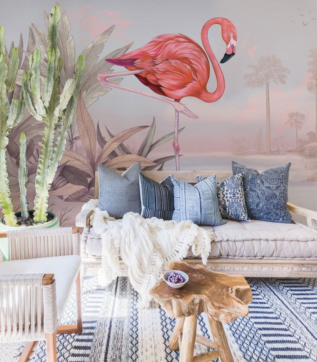 Tapeta CRIMSON FLAMINGO PINK Wallcolors    Eye on Design