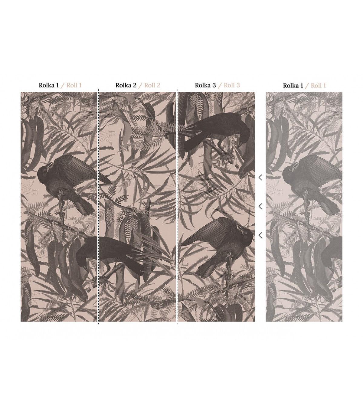 Tapeta CROWS BEIGE Wallcolors    Eye on Design