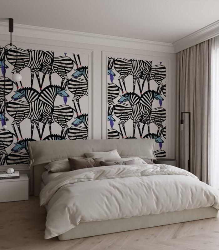 Tapeta Dancing Zebras Wallcolors    Eye on Design