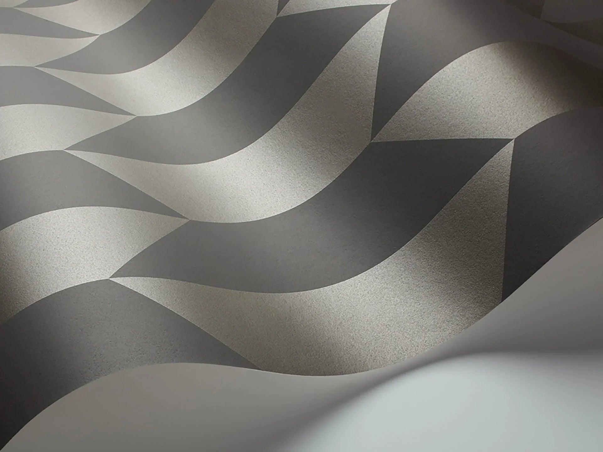 Tapeta GEOMETRIC II - Tile ciemnoszary Cole & Son    Eye on Design