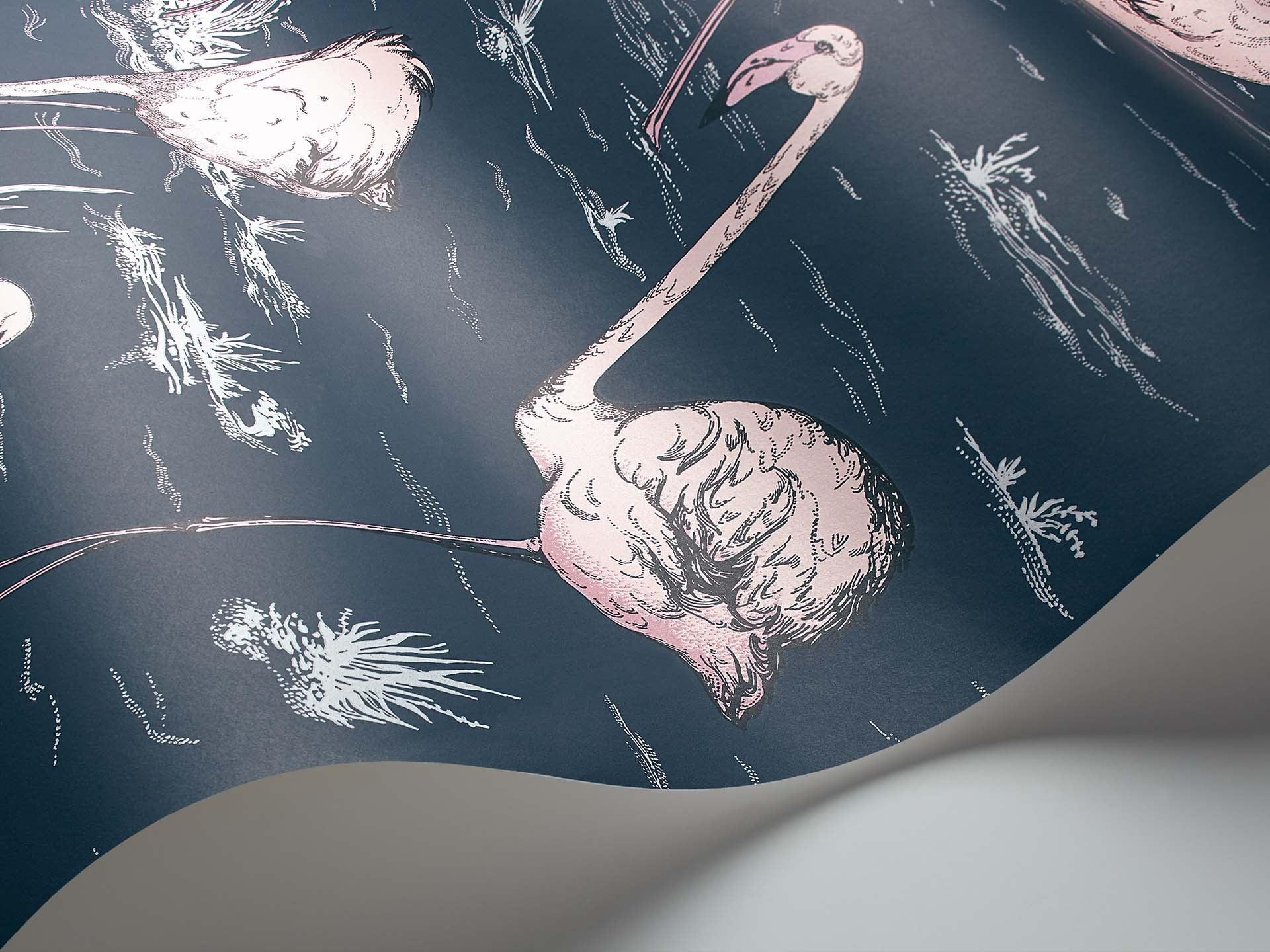 Tapeta ICONS - Flamingos granatowy Cole & Son    Eye on Design