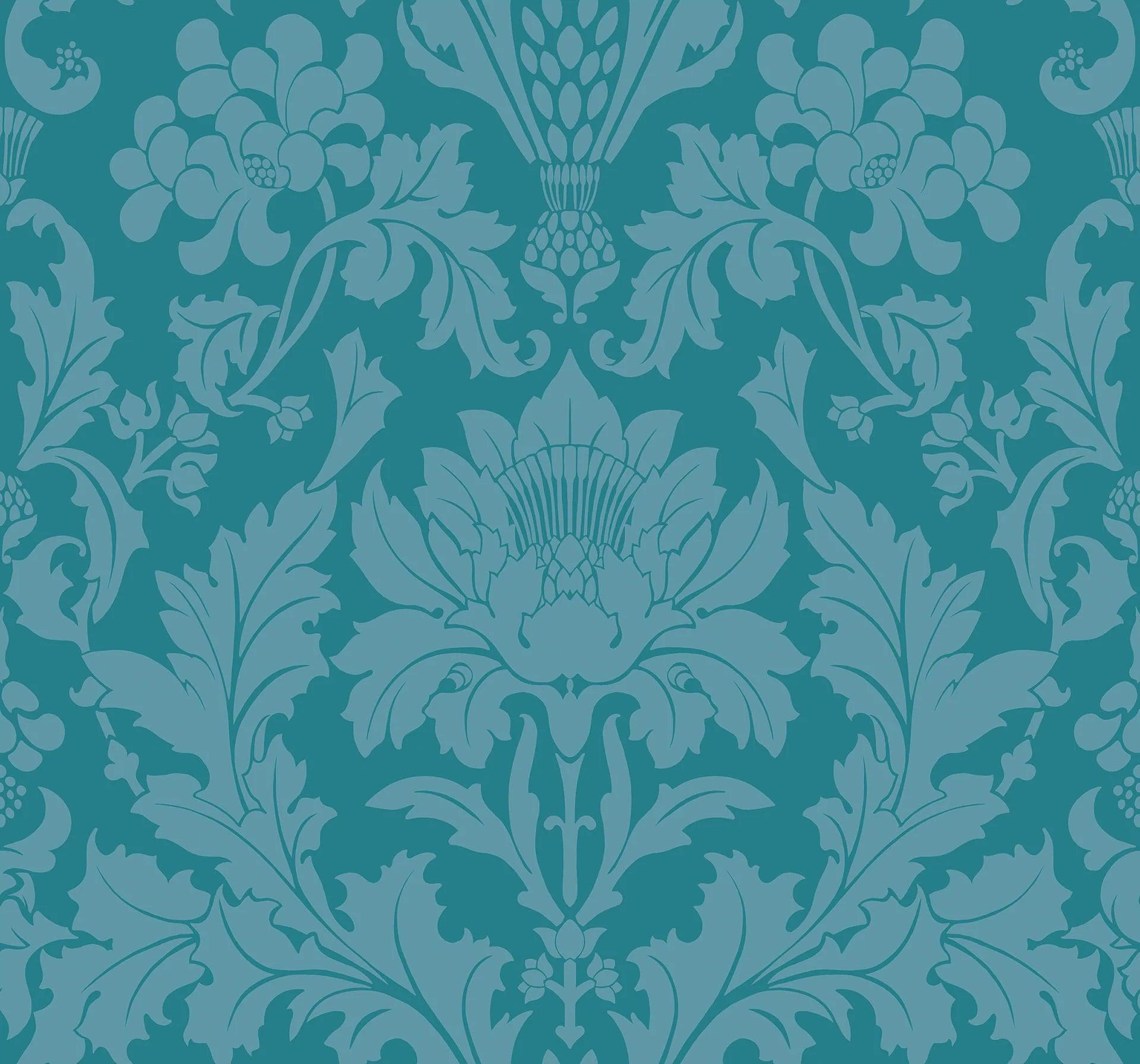 Tapeta MARIINSKY DAMASK - Fonteyn niebieski Cole & Son    Eye on Design