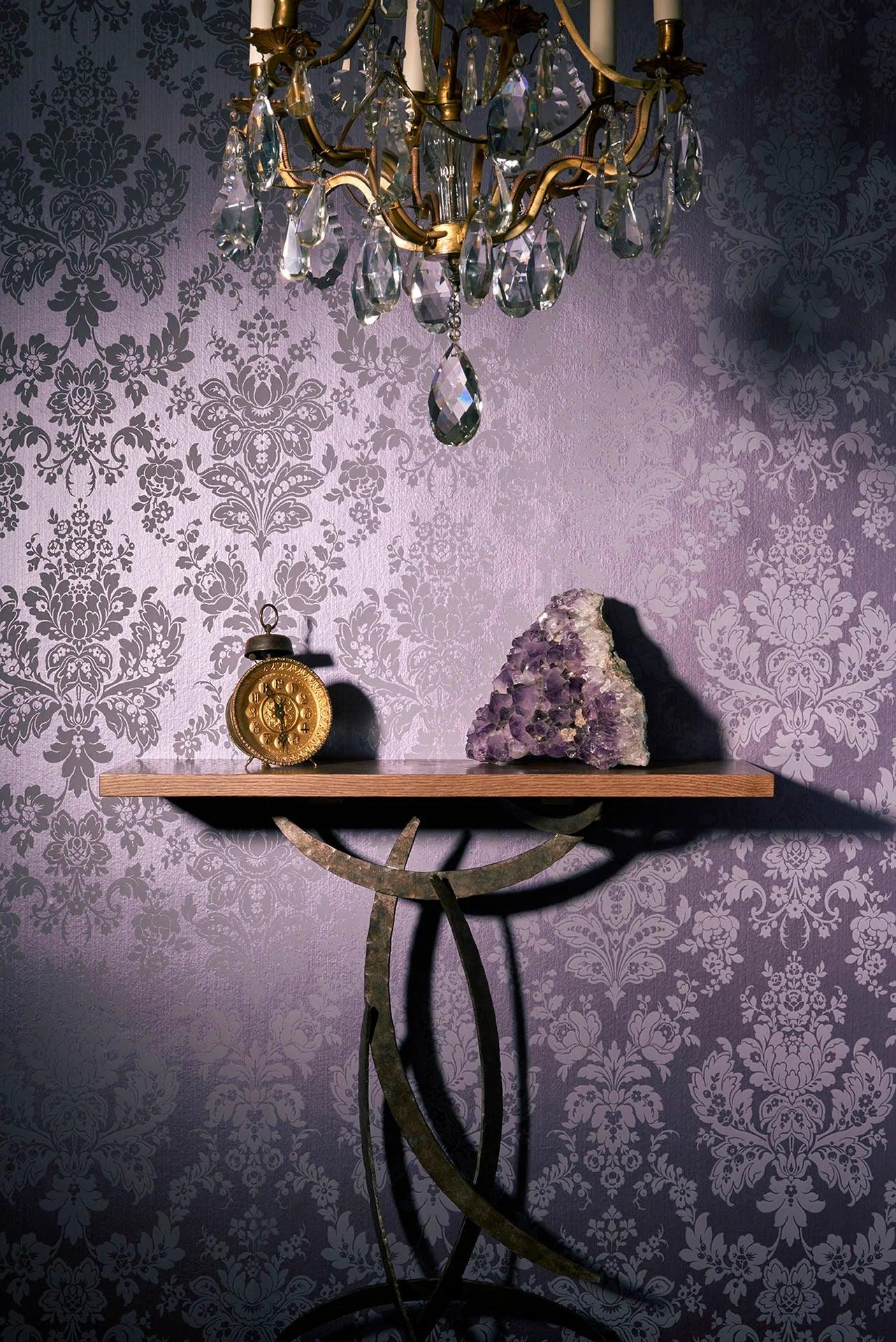 Tapeta MARIINSKY DAMASK - Giselle fioletowy Cole & Son    Eye on Design