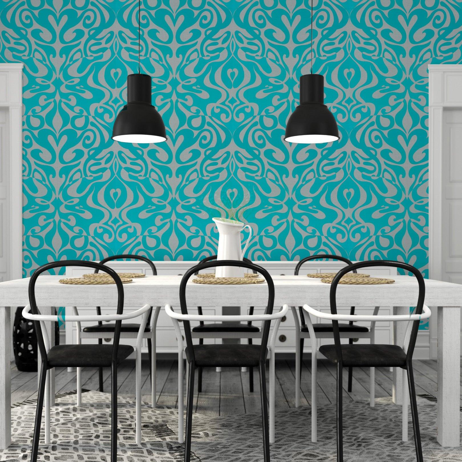 Tapeta NEW CONTEMPORARY II - Woodstock niebieski Cole & Son    Eye on Design