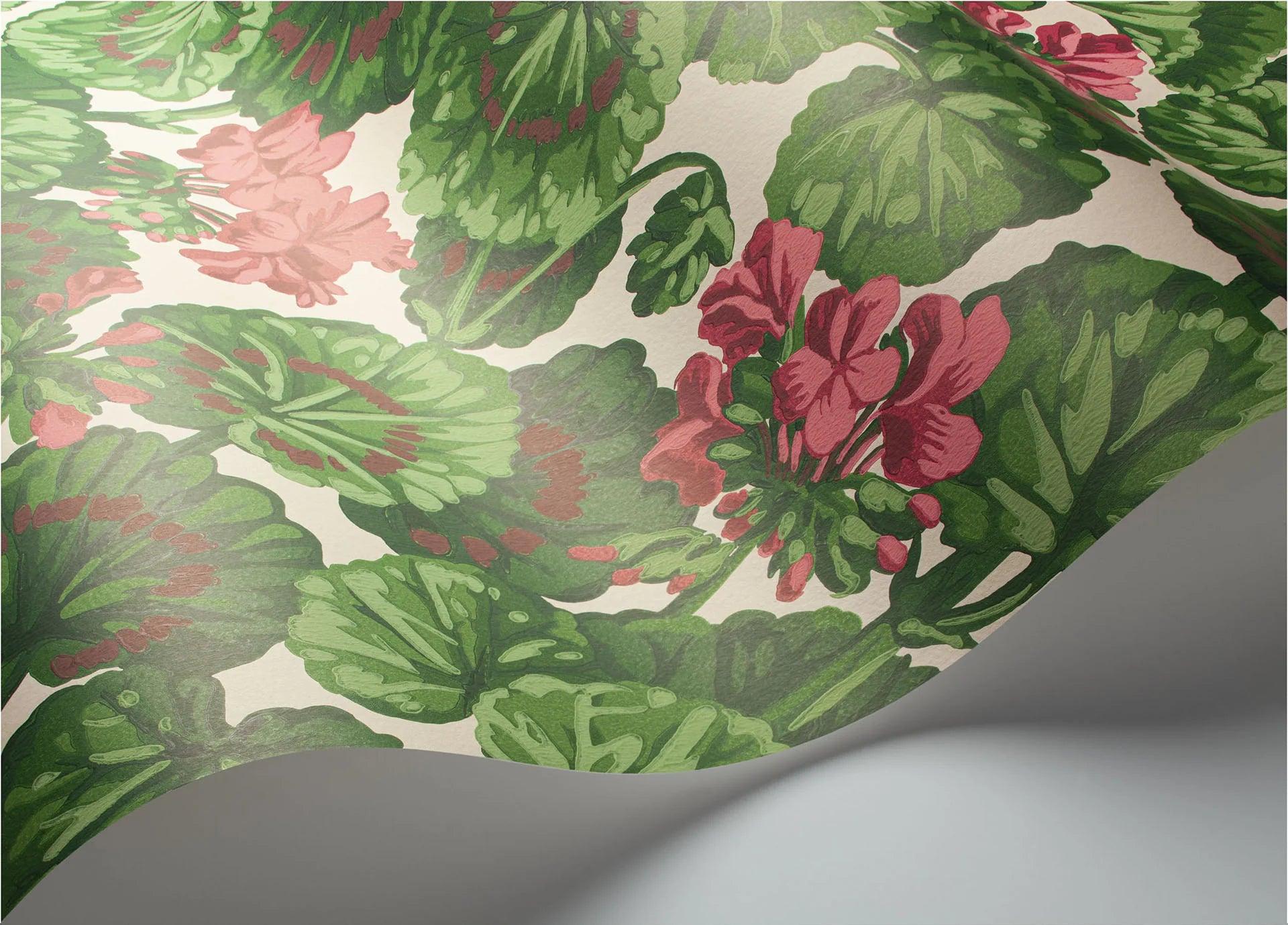 Tapeta SEVILLE - Geranium kremowy z zielonym Cole & Son    Eye on Design