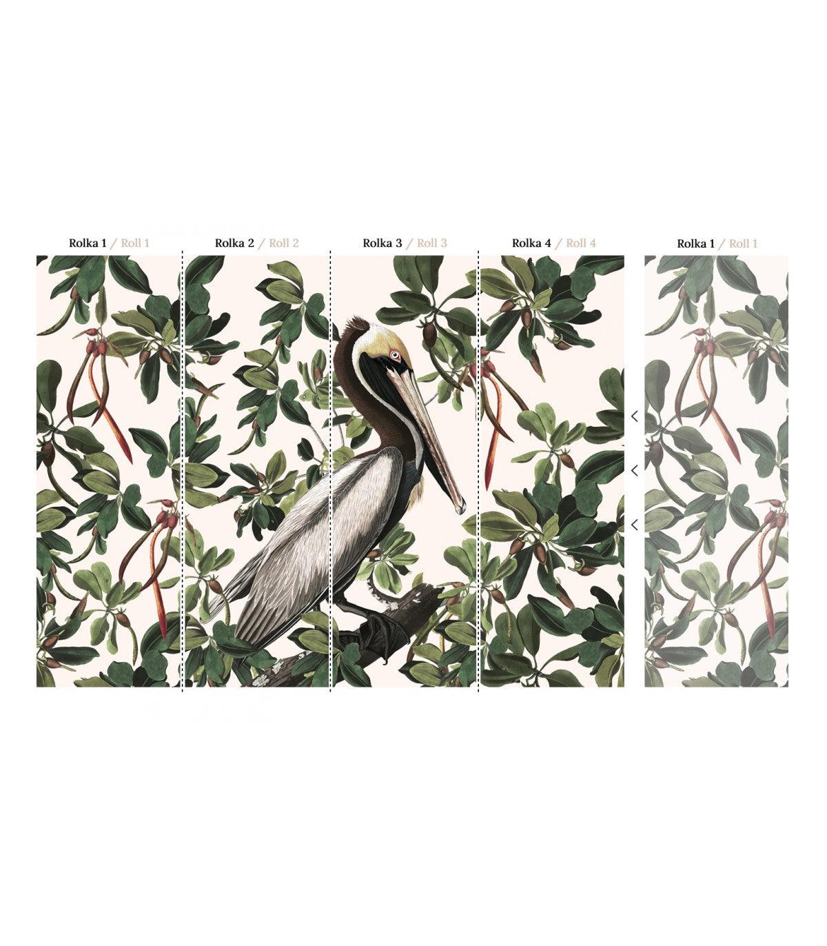 Tapeta SPRING PELICANS Wallcolors    Eye on Design