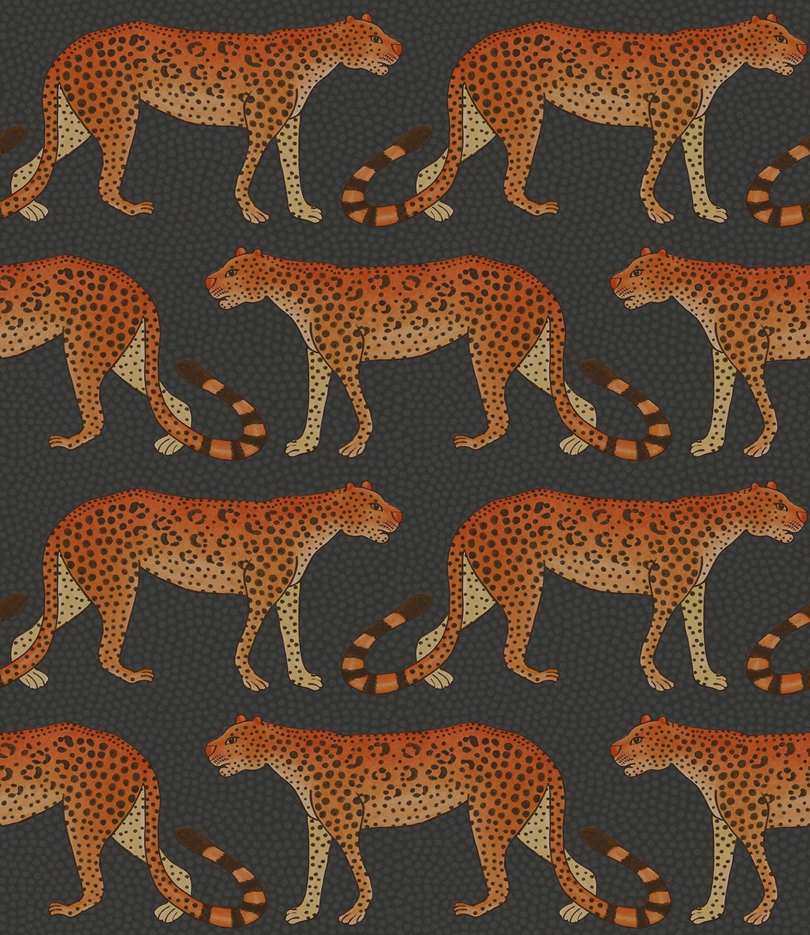 Tapeta THE ARDMORE COLLECTION - Leopard Walk czarny Cole & Son    Eye on Design