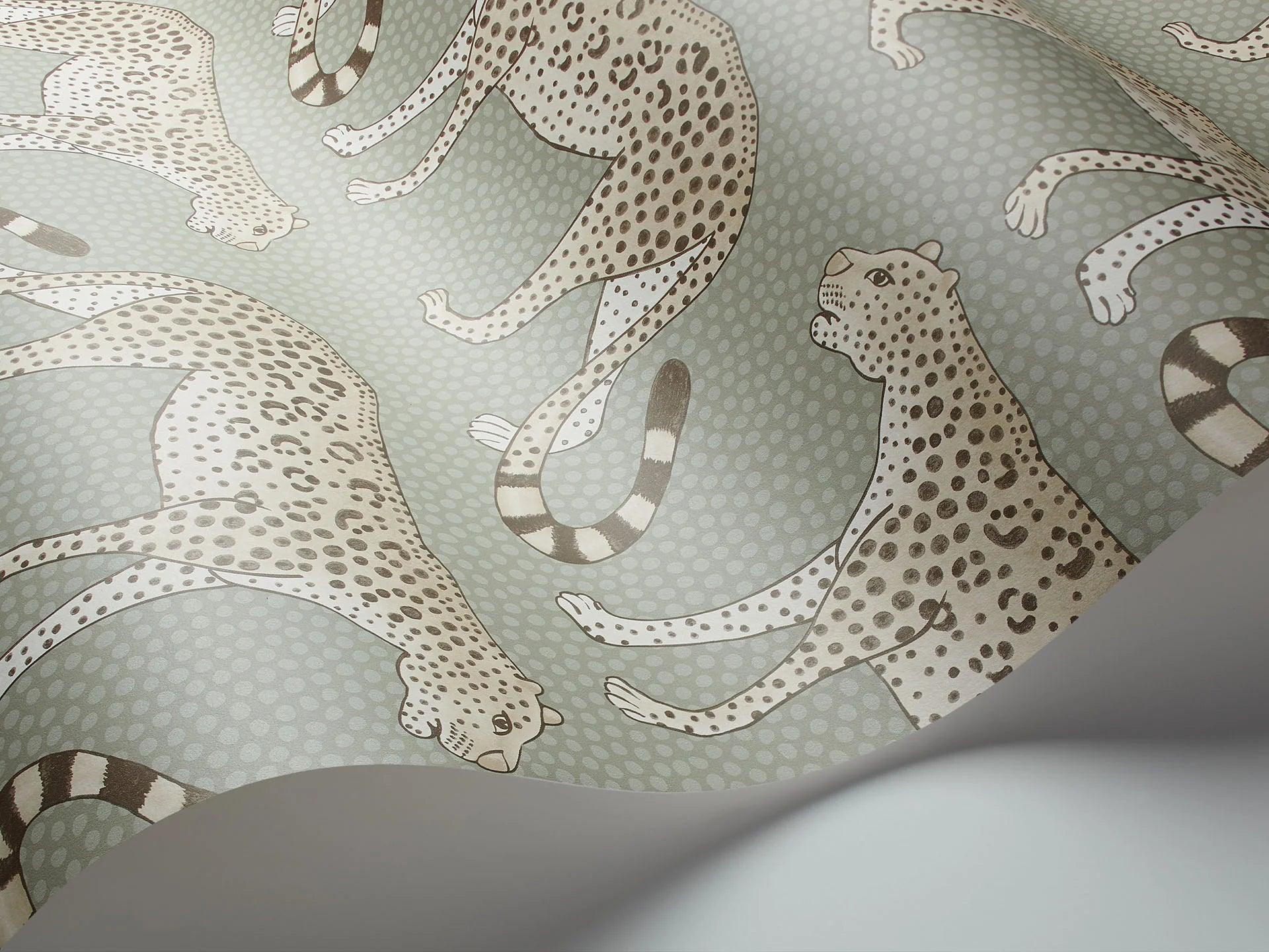 Tapeta THE ARDMORE COLLECTION - Leopard Walk oliwkowy Cole & Son    Eye on Design