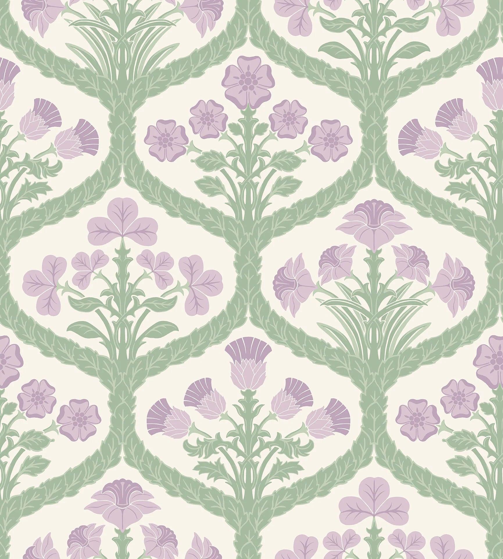 Tapeta THE PEARWOOD COLLECTION - Floral Kingdom biały Cole & Son    Eye on Design