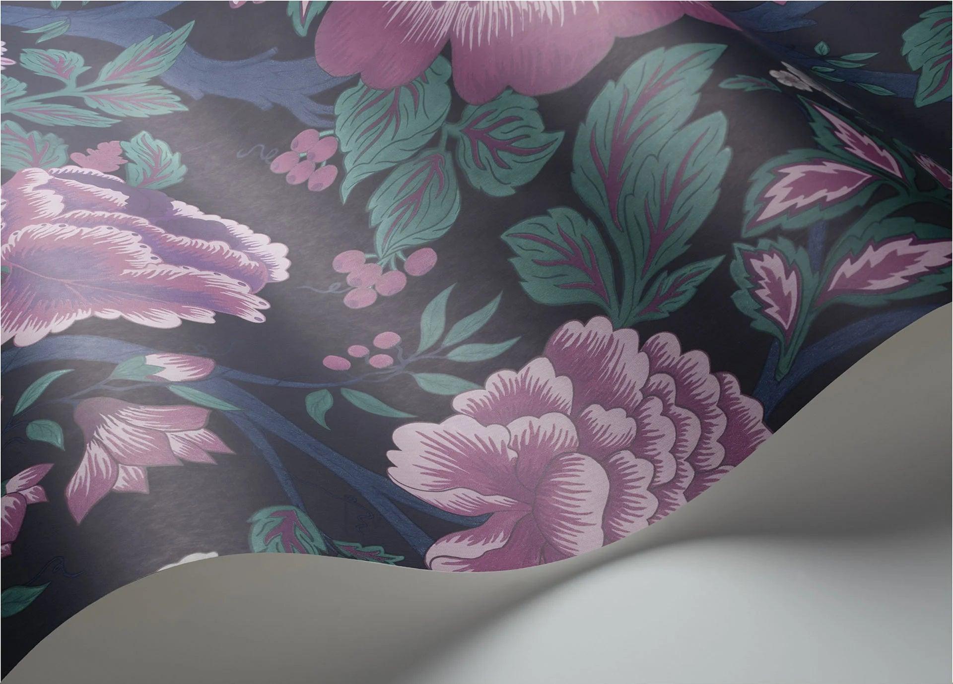 Tapeta THE PEARWOOD COLLECTION - Midsummer Bloom fioletowy Cole & Son    Eye on Design